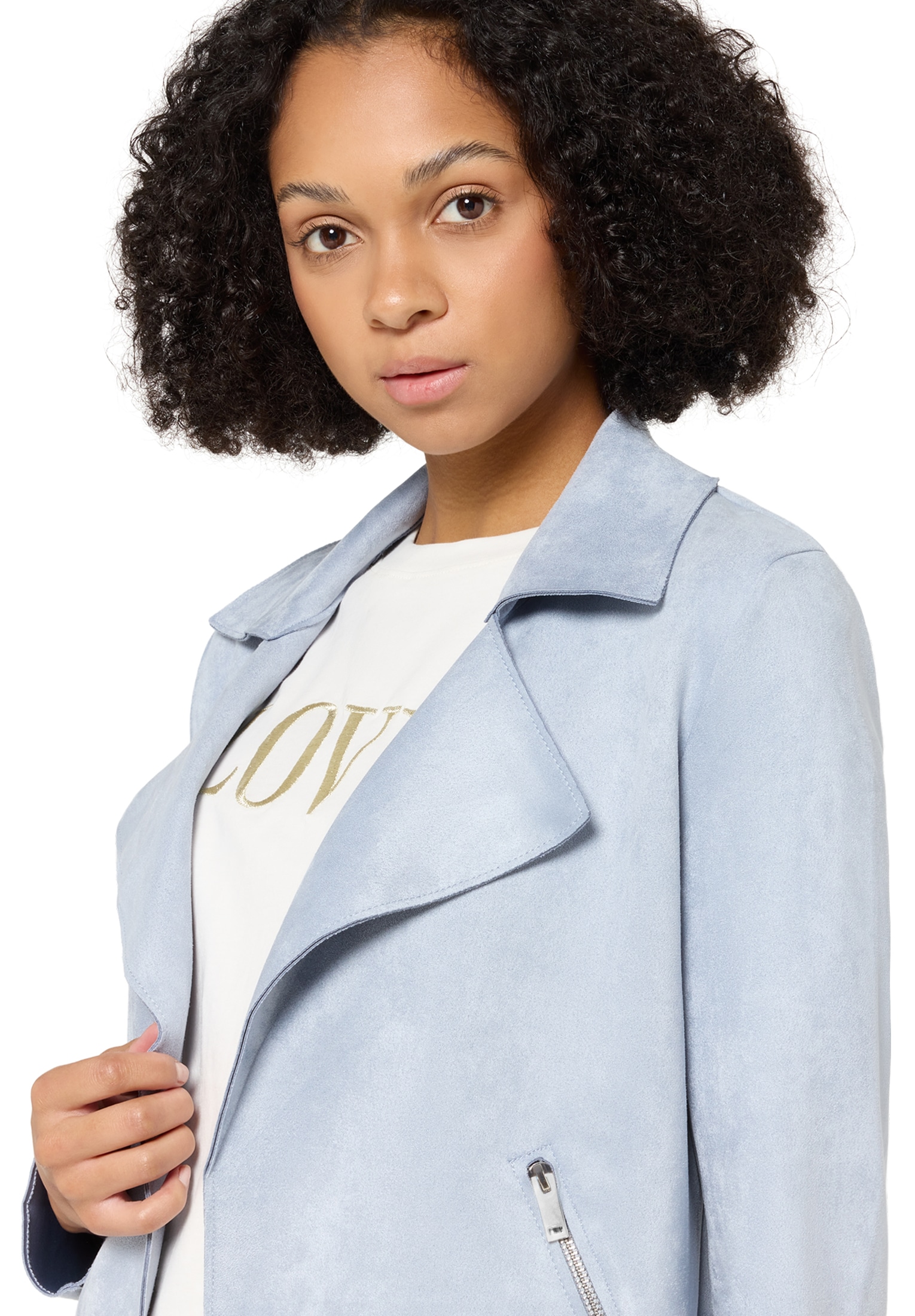 Cartoon Jackenblazer »Blazer-Jacke mit offenem Saum«