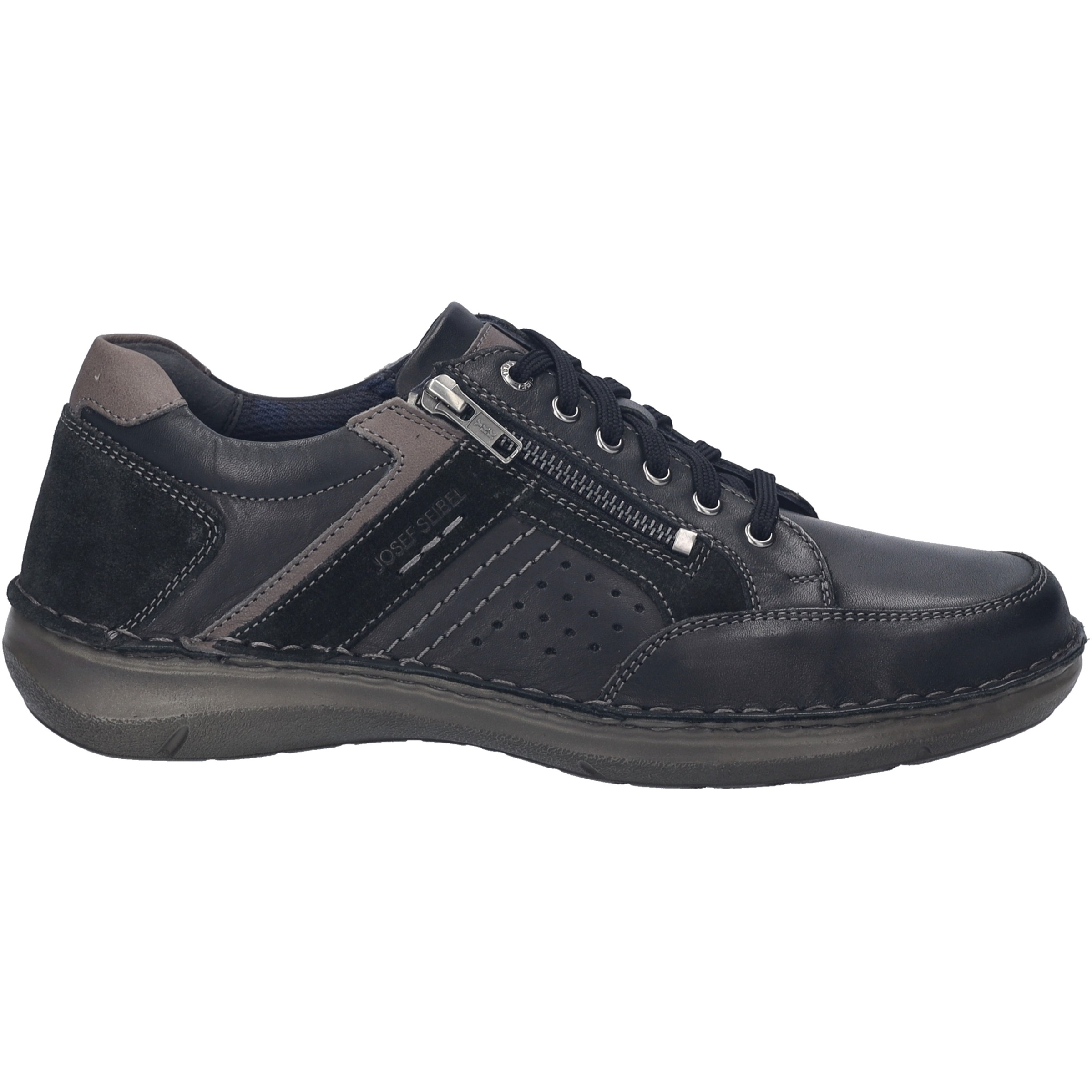 Josef Seibel Schnürschuh »New Anvers 87, schwarz-kombi«