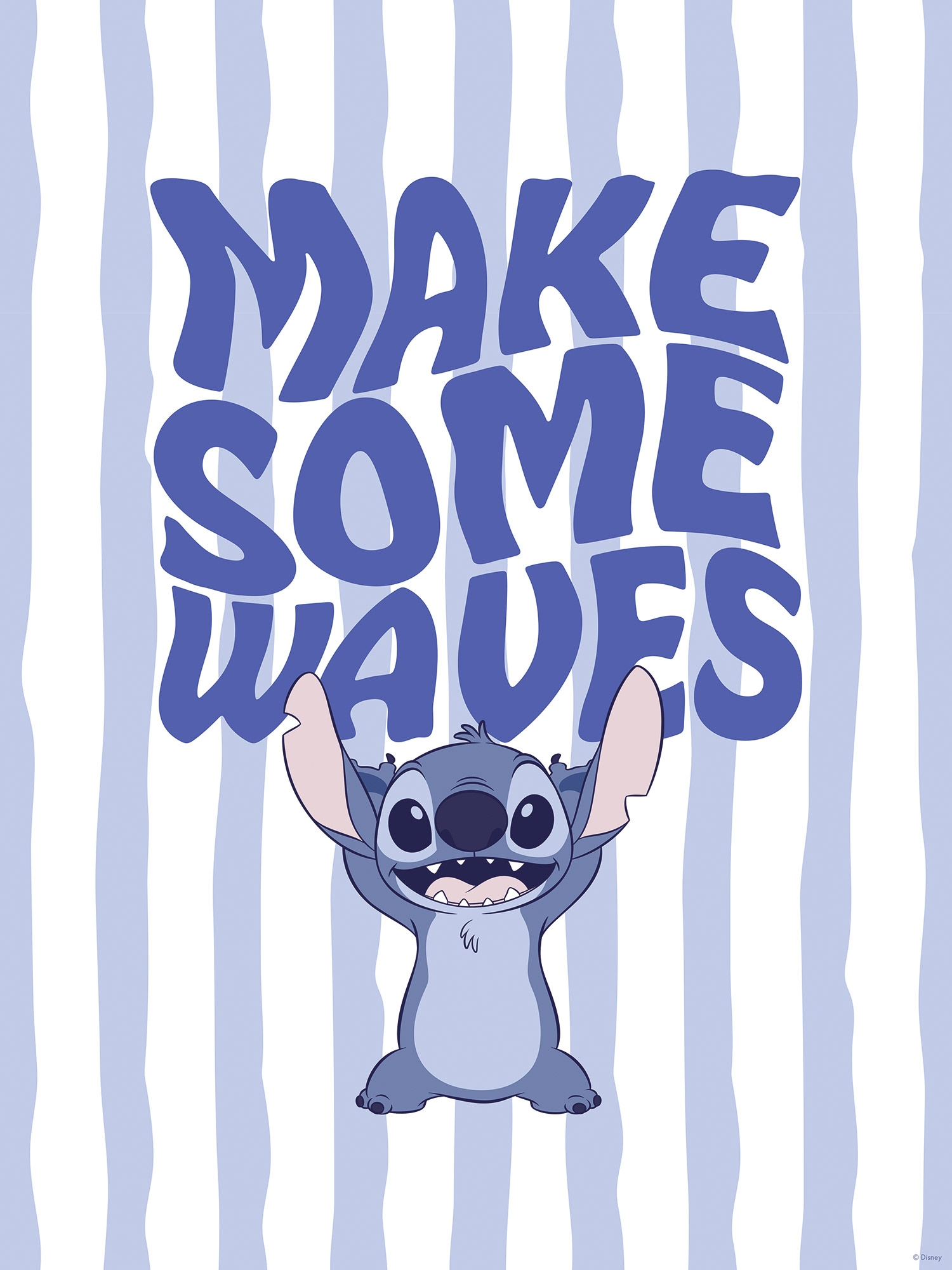Komar Wandbild »Disney Lilo and Stitch Make Some Waves«, Disney, (Set, 1 St.), 30 x 40 cm (Breite x Höhe) - Kinderzimmer, Dekoration