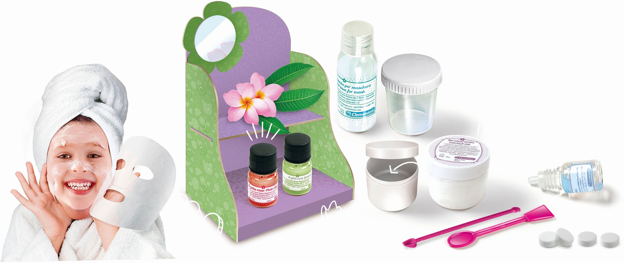 Clementoni® Experimentierkasten »Galileo, Gesichtsmasken selbst machen«, Made in Europe