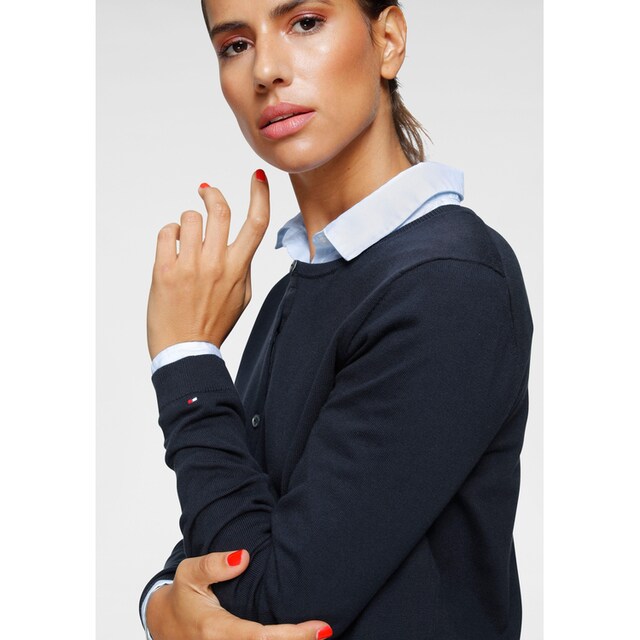 Tommy Hilfiger Damen Heritage Button-up Cardigan Strickjacke