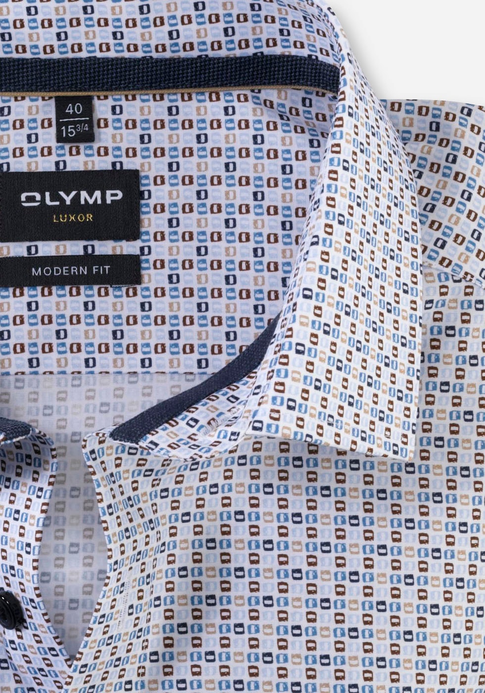 OLYMP Businesshemd »Luxor modern fit«, mit tonigem Logo-Stitching online  bestellen bei OTTO