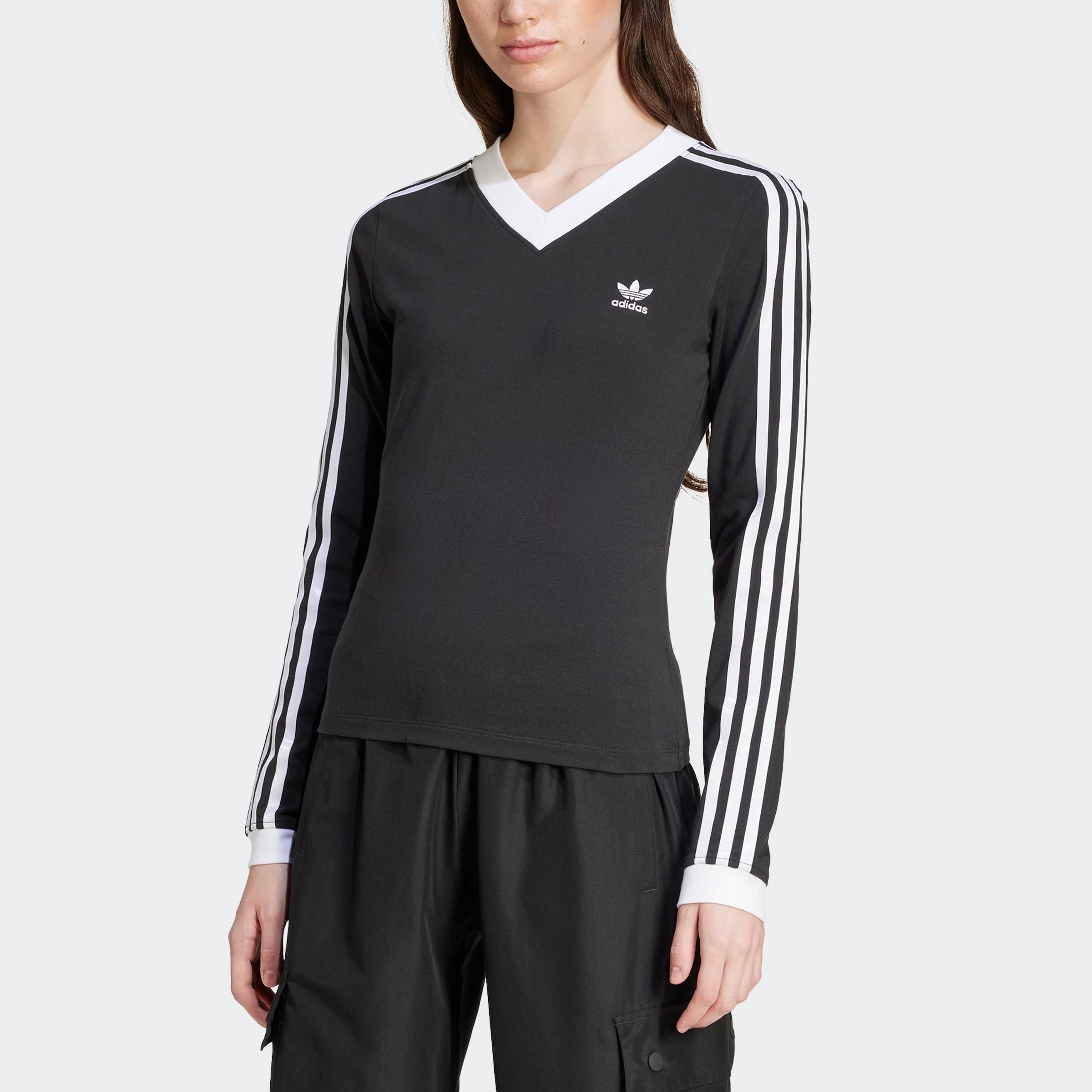adidas Originals Langarmshirt »V-NECK LS«