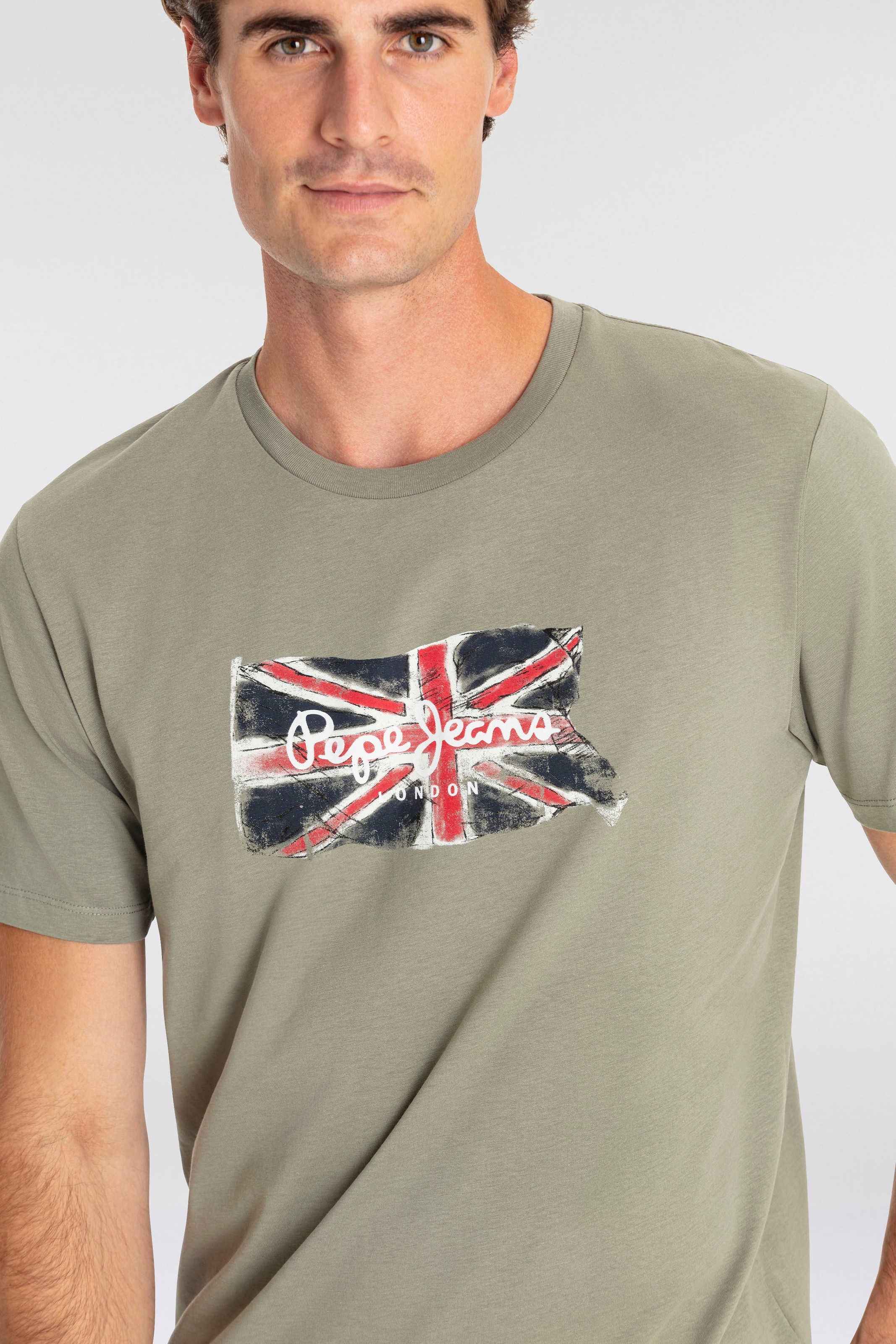 Pepe Jeans T-Shirt »CLAG«, mit großem Logo-Print