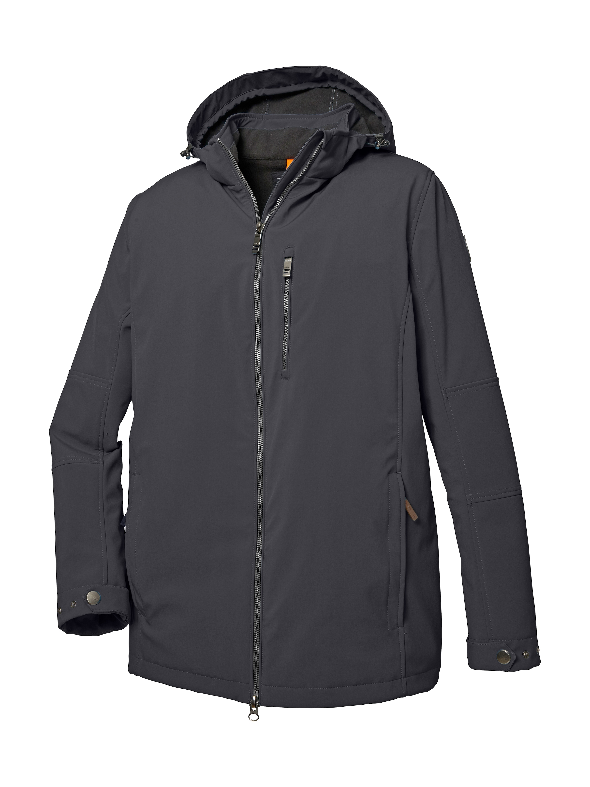 STOY Softshelljacke »STW 17 MN SFTSHLL JCKT«, Wasserabweisende, atmungsaktive Softshelljacke mit abnehmbarer Kapuze