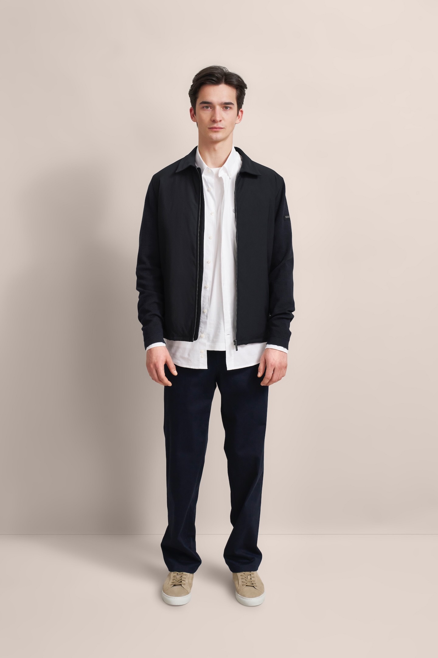 bugatti Strickjacke, mit Polokragen