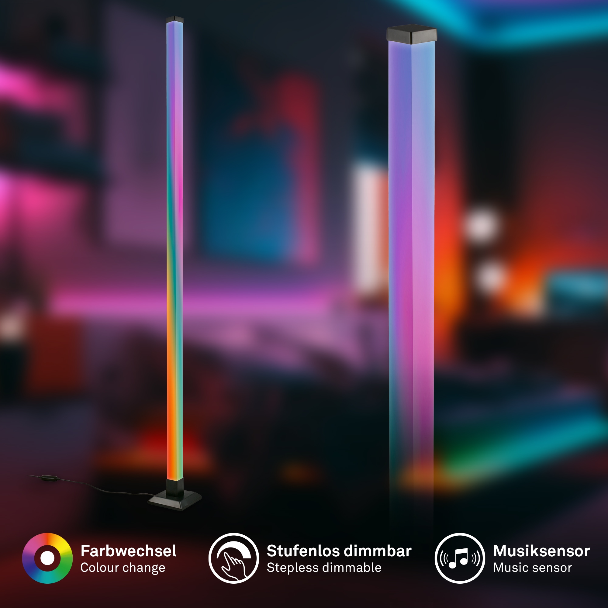 Briloner Leuchten LED Stehlampe »FLASH 1661015«