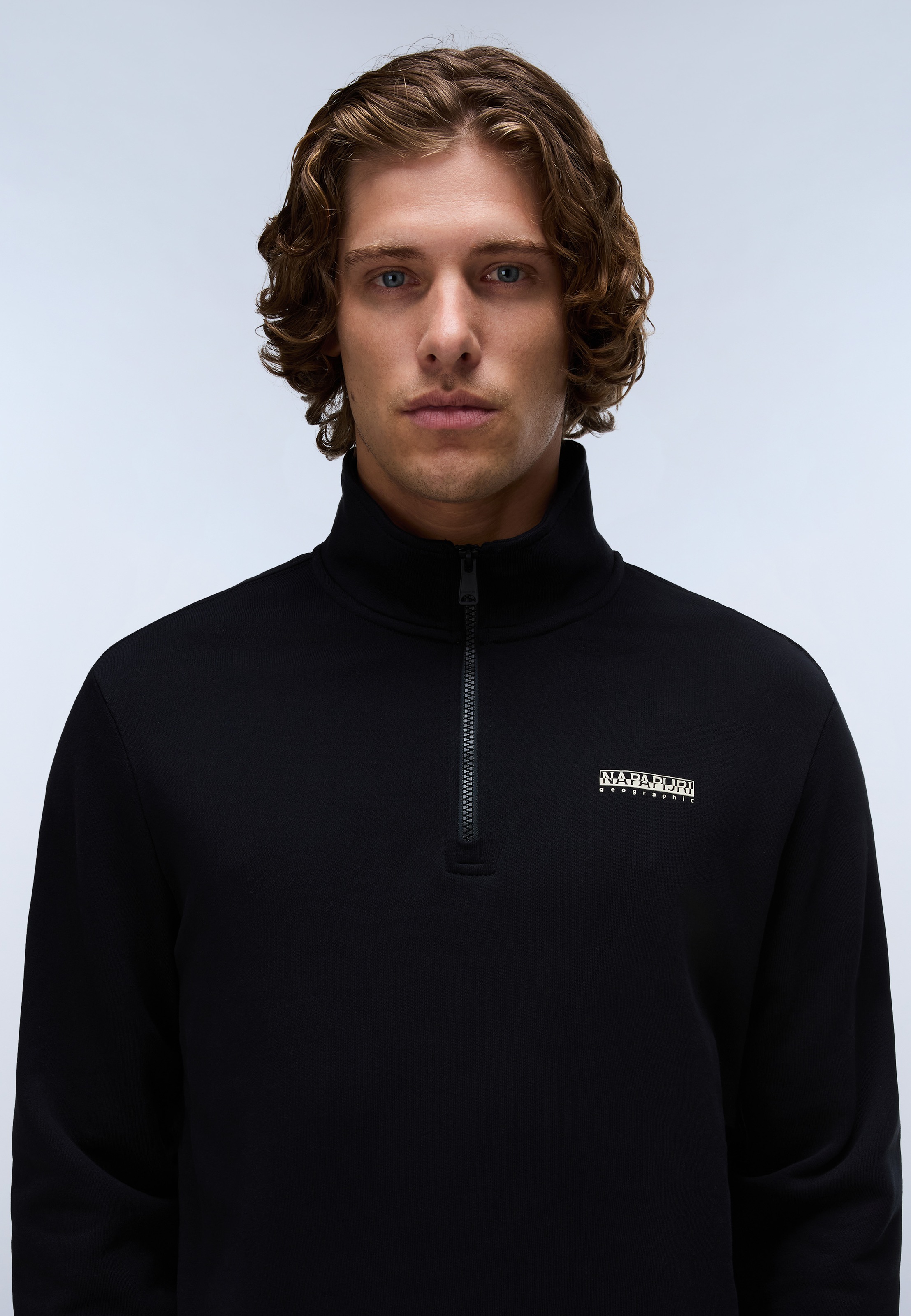 Napapijri Sweatshirt , mit Stehkragen und Reißverschluss
