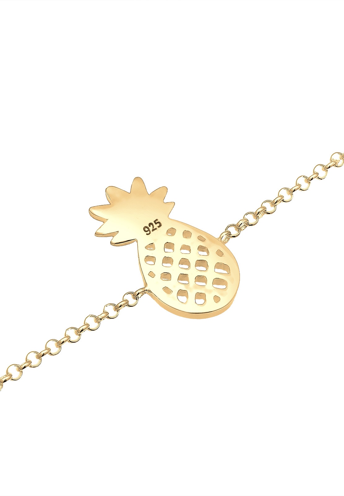 Elli Fußkette »Fußschmuck Ananas Pineapple Tropical 925 Sterling Silber«