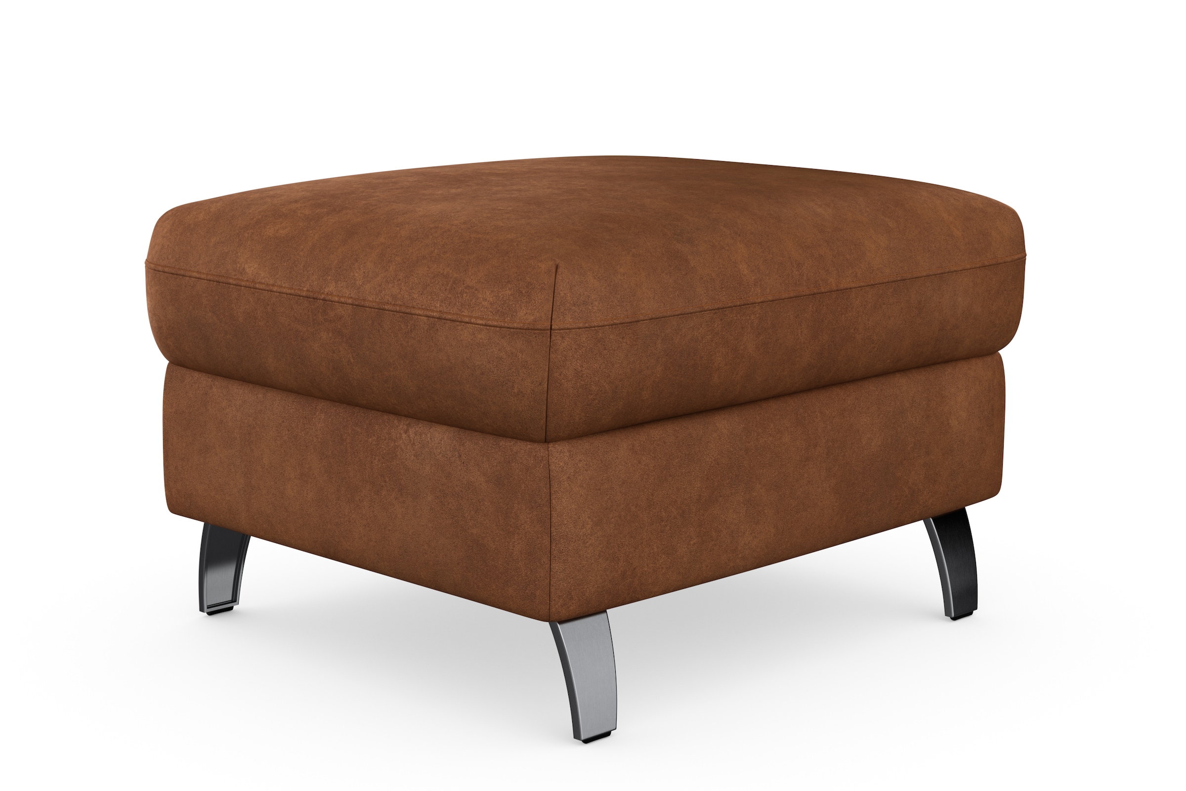 sit&more Stauraumhocker »Grenoble«, mit Stauraum und satinierten Füßen
