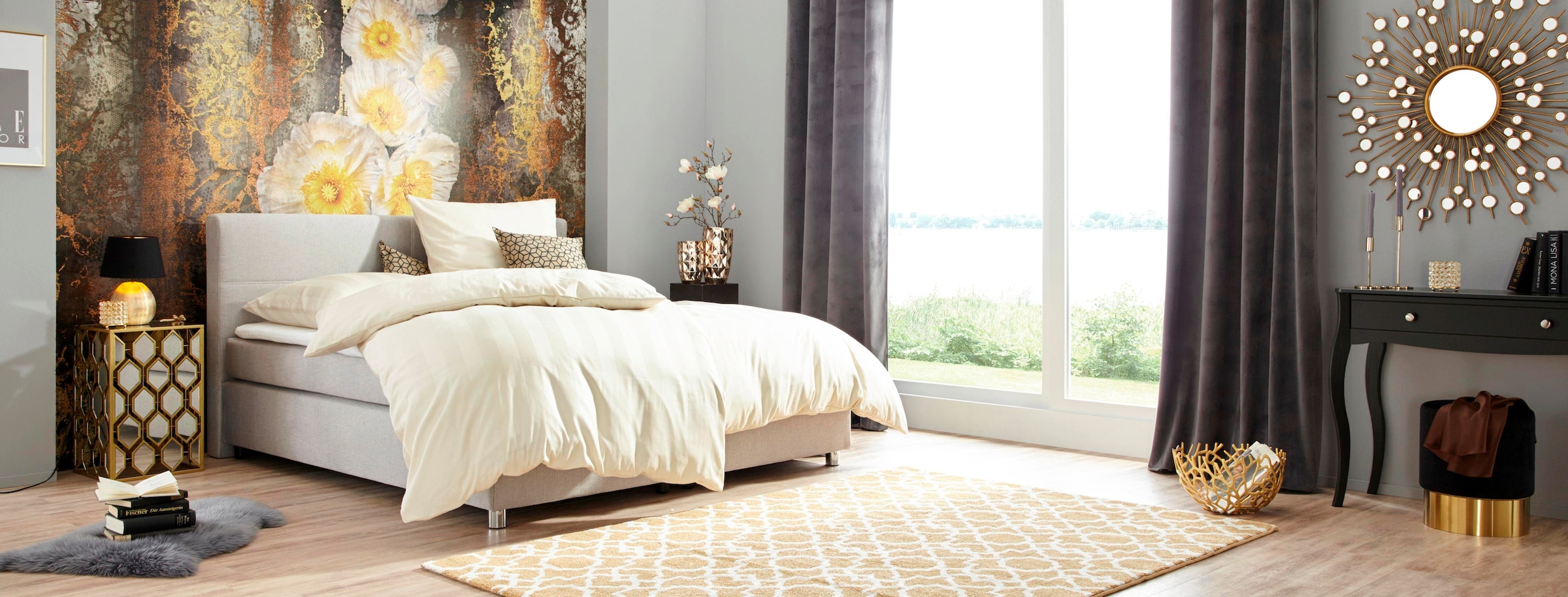 Komar Fototapete »Serafina - Größe 368 x 254 cm«, bedruckt, Wohnzimmer, Schlafzimmer