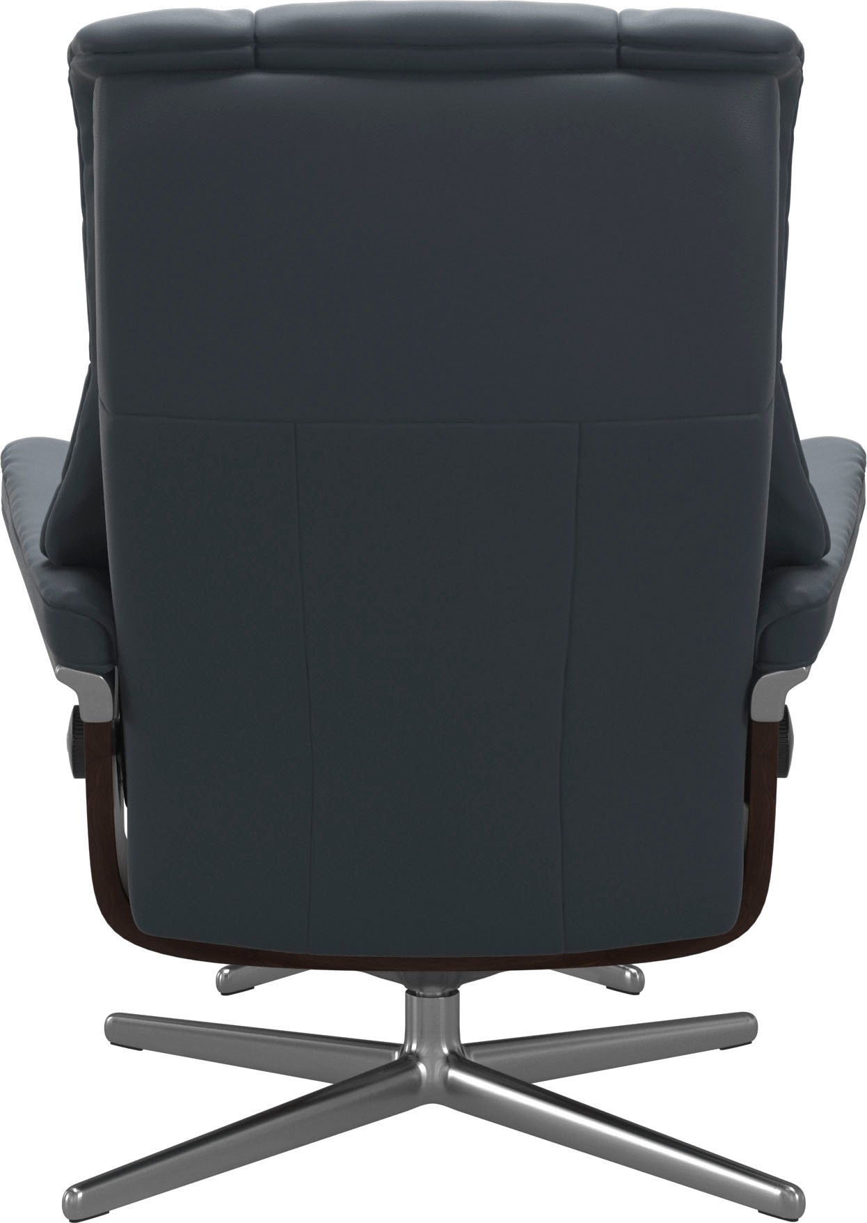 Stressless® Relaxsessel »Mayfair«, (Set, Relaxsessel mit Hocker), mit Hocker, mit Cross Base, Größe S, M & L, Holzakzent Braun