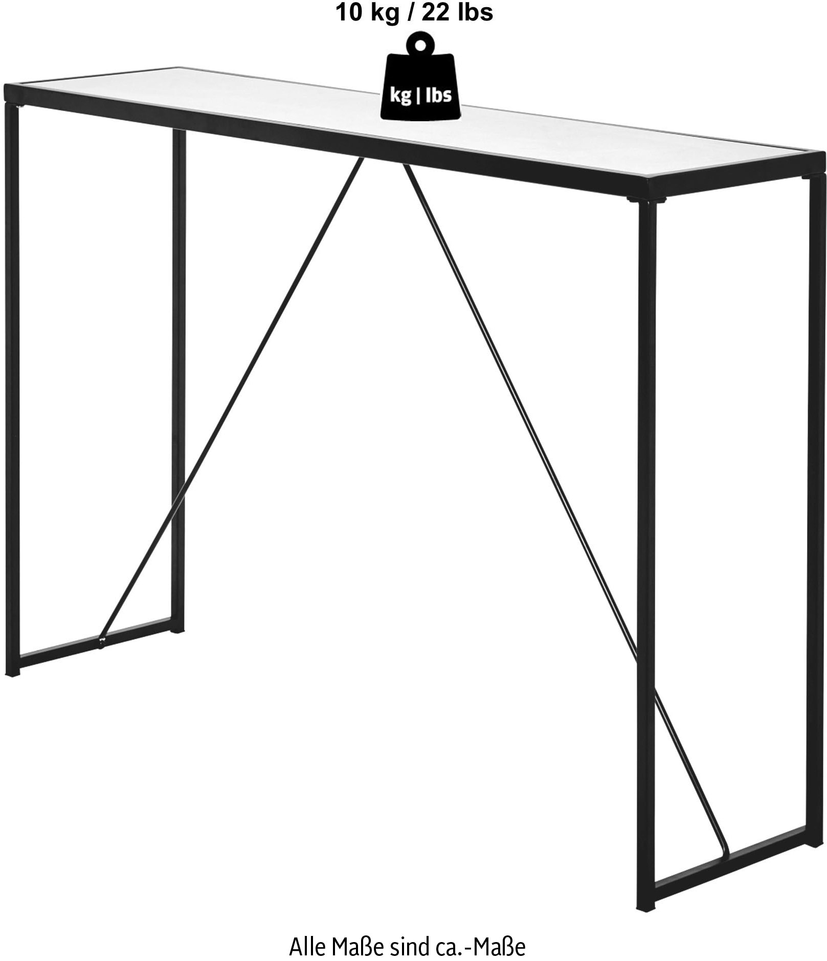 Jahnke Konsolentisch »GLAM CONSOLE« Breite ca. 111 cm, Beistelltisch