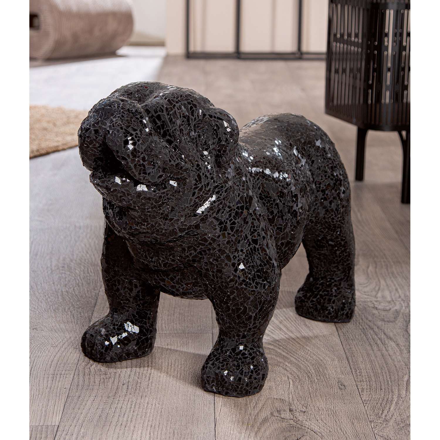 Casablanca by Gilde Tierfigur »Figur Bulldogge Black Disco schwarz H. 42 cm«