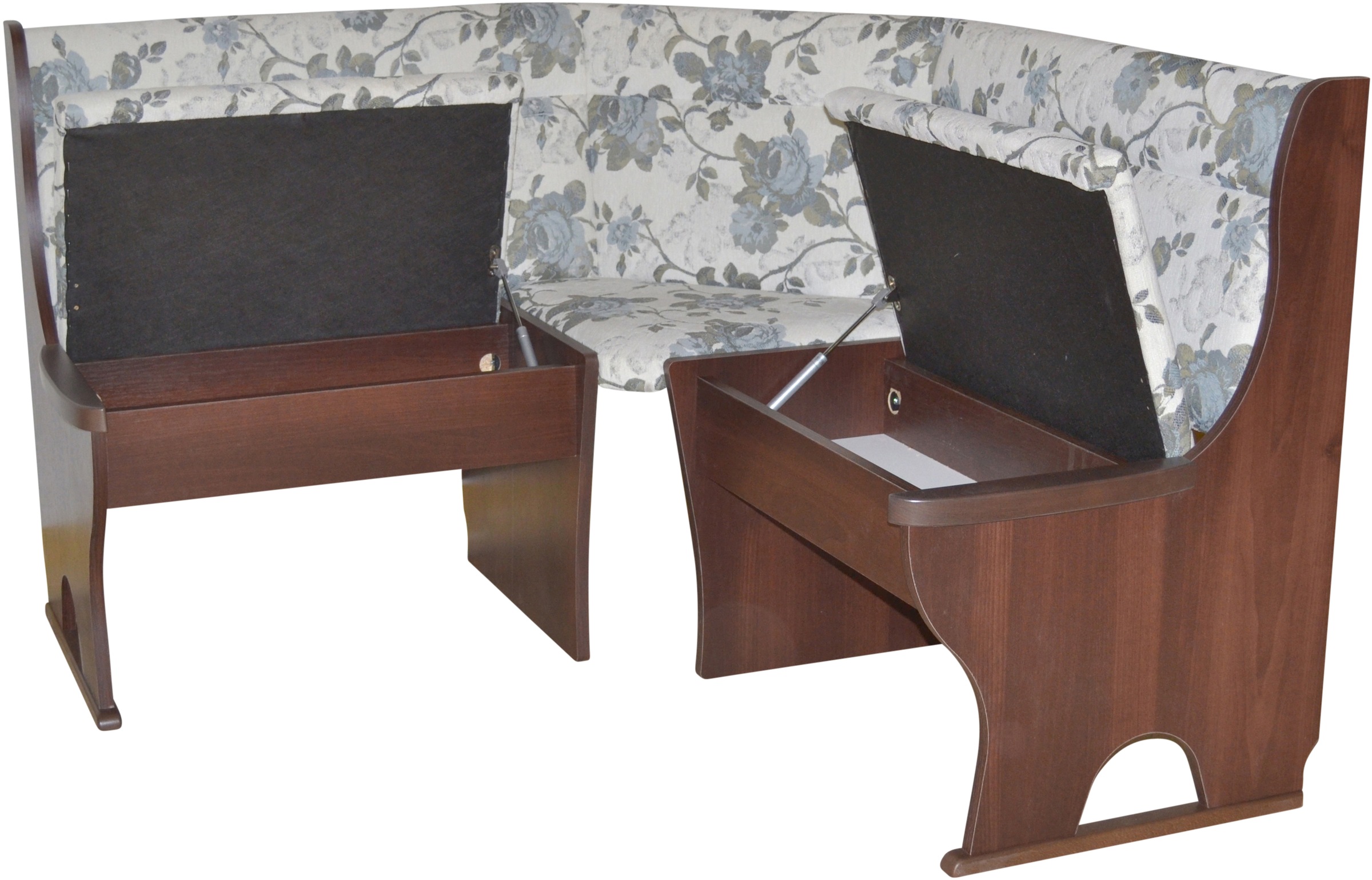 HOFMANN LIVING AND MORE Eckbankgruppe, (Spar-Set, 4 tlg., 4tlg. Set), Eckbank mit Stauraum unter den Sitzflächen