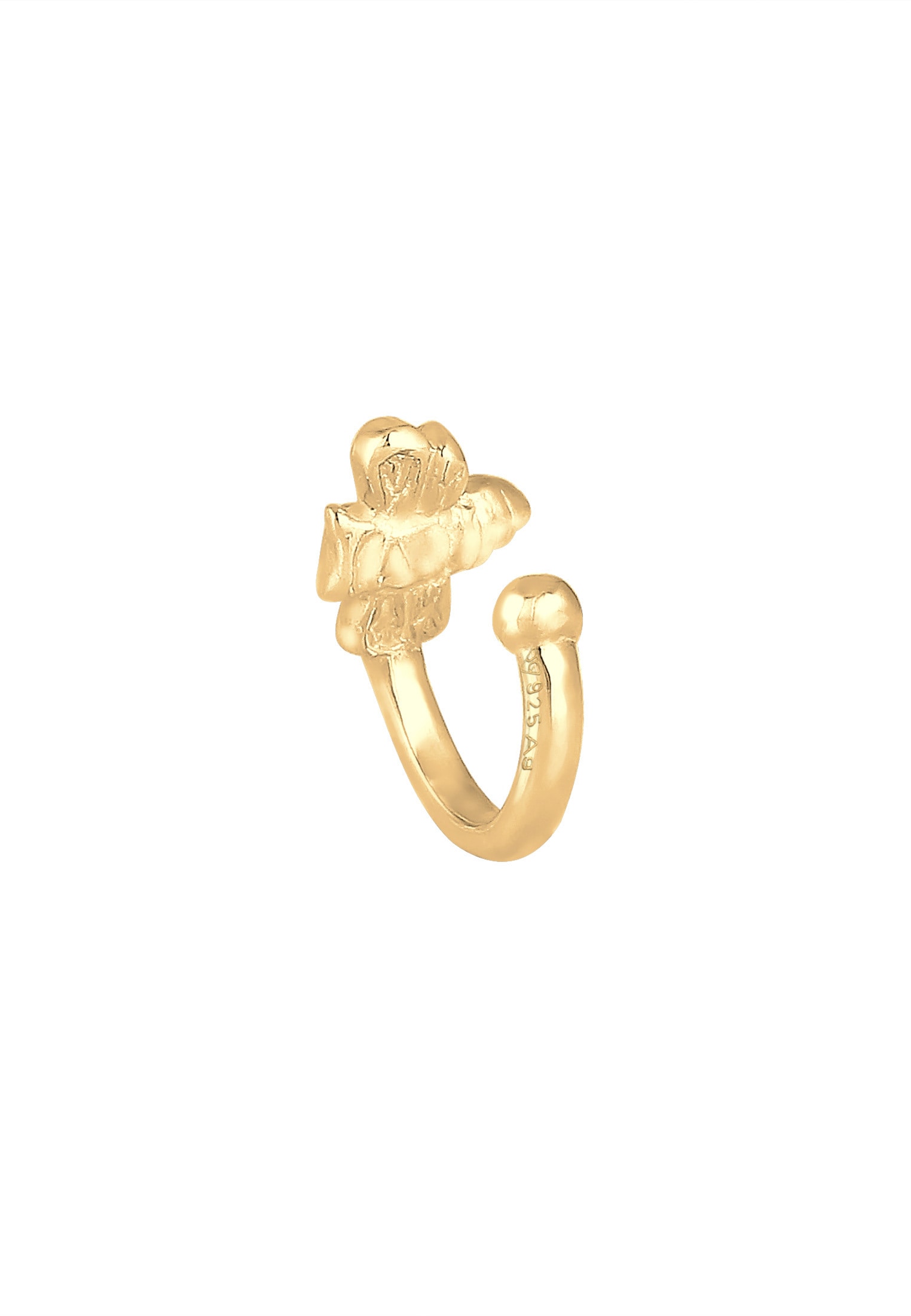 Elli Ohrklemme »Ohrringe Single Earcuff Biene Sommer 925 Sterling Silber vergoldet«