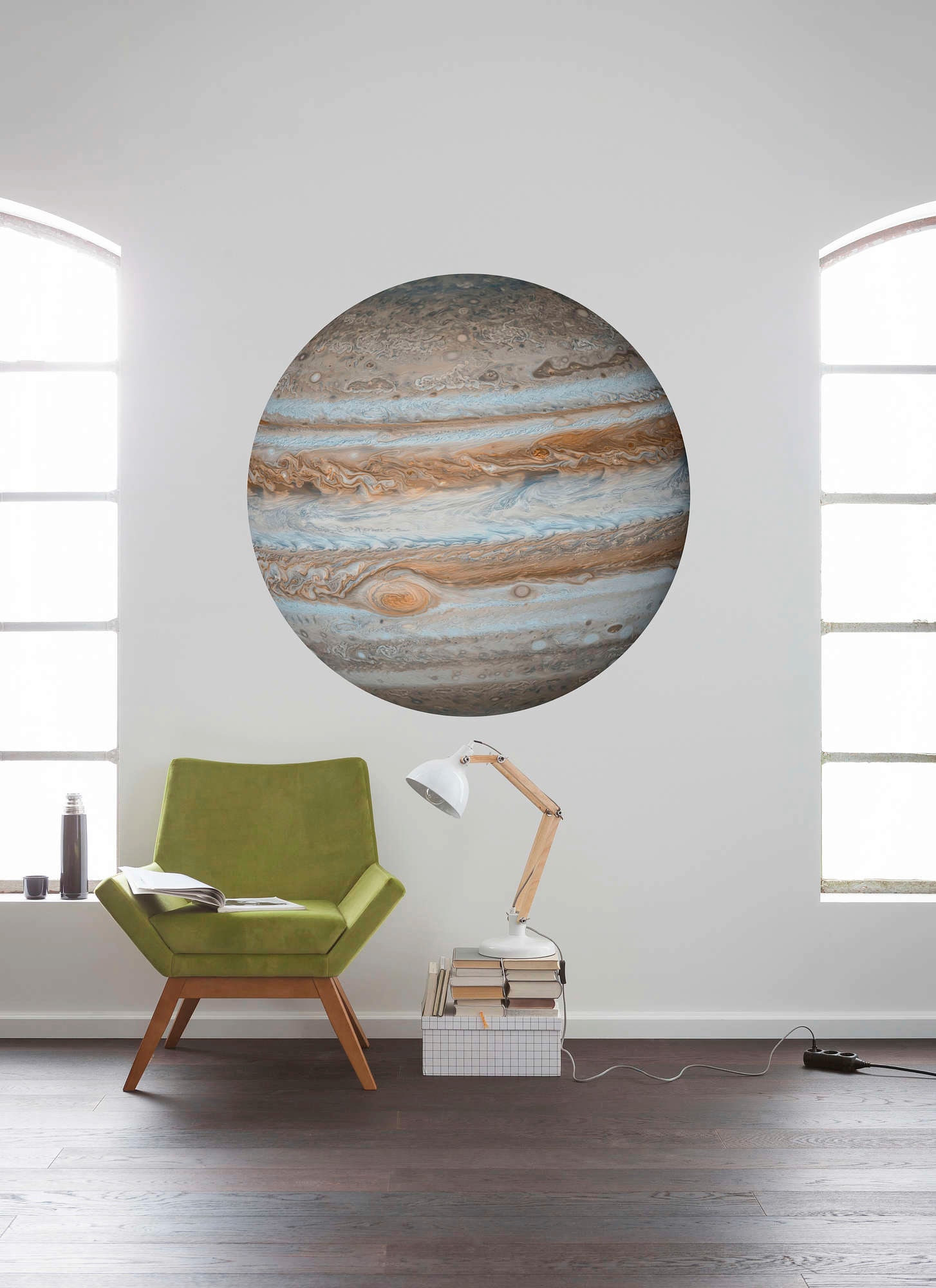 Komar Vliestapete »Vlies selbstklebend - Jupiter - Größe 125 x 125 cm«, bedruckt, Wohnzimmer, Schlafzimmer