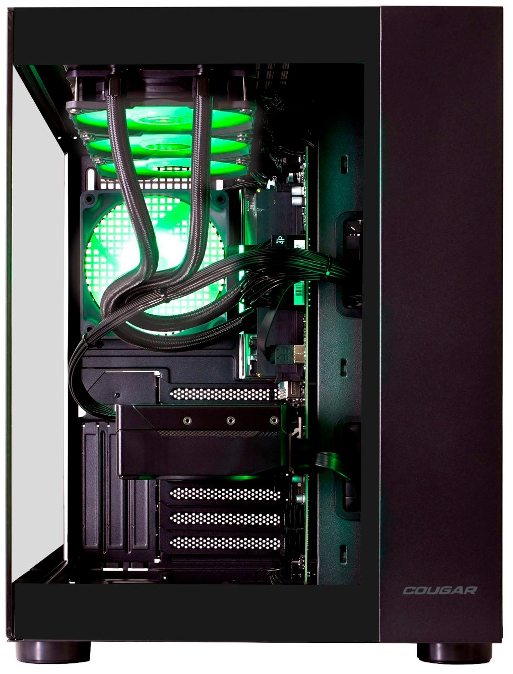 Cougar Gaming-PC-Komplettsystem »MegaDeal FV150 BK 2846 Core Ultra 5 245KF 32GB DDR5 1TB SSD RTX 5070« 34 ″ Intel® Core Ultra 5 GeForce RTX? 5070 32 GB RAM 1.000 GB SSD Windows 11, DDR5 RAM + MSI MAG 342CQR E2 Curved Monitor 86cm (34")
