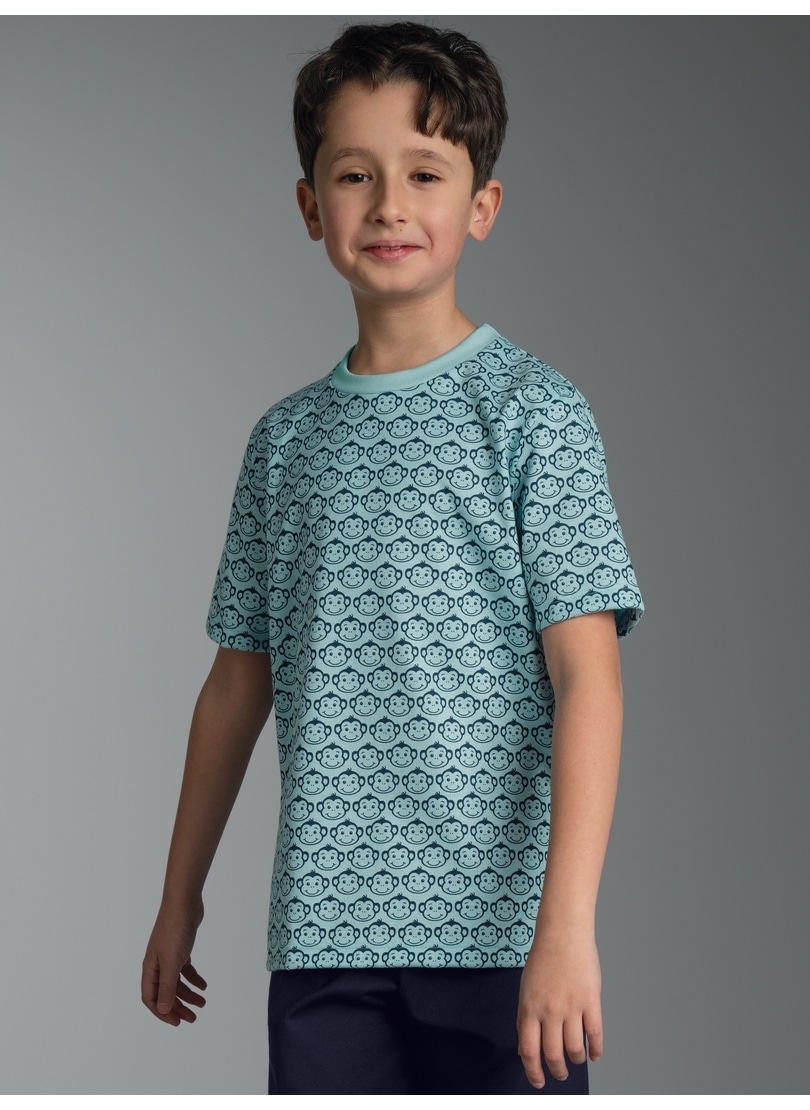 Trigema T-Shirt »TRIGEMA T Shirt mit Allover-Muster "Äffchen"« 1