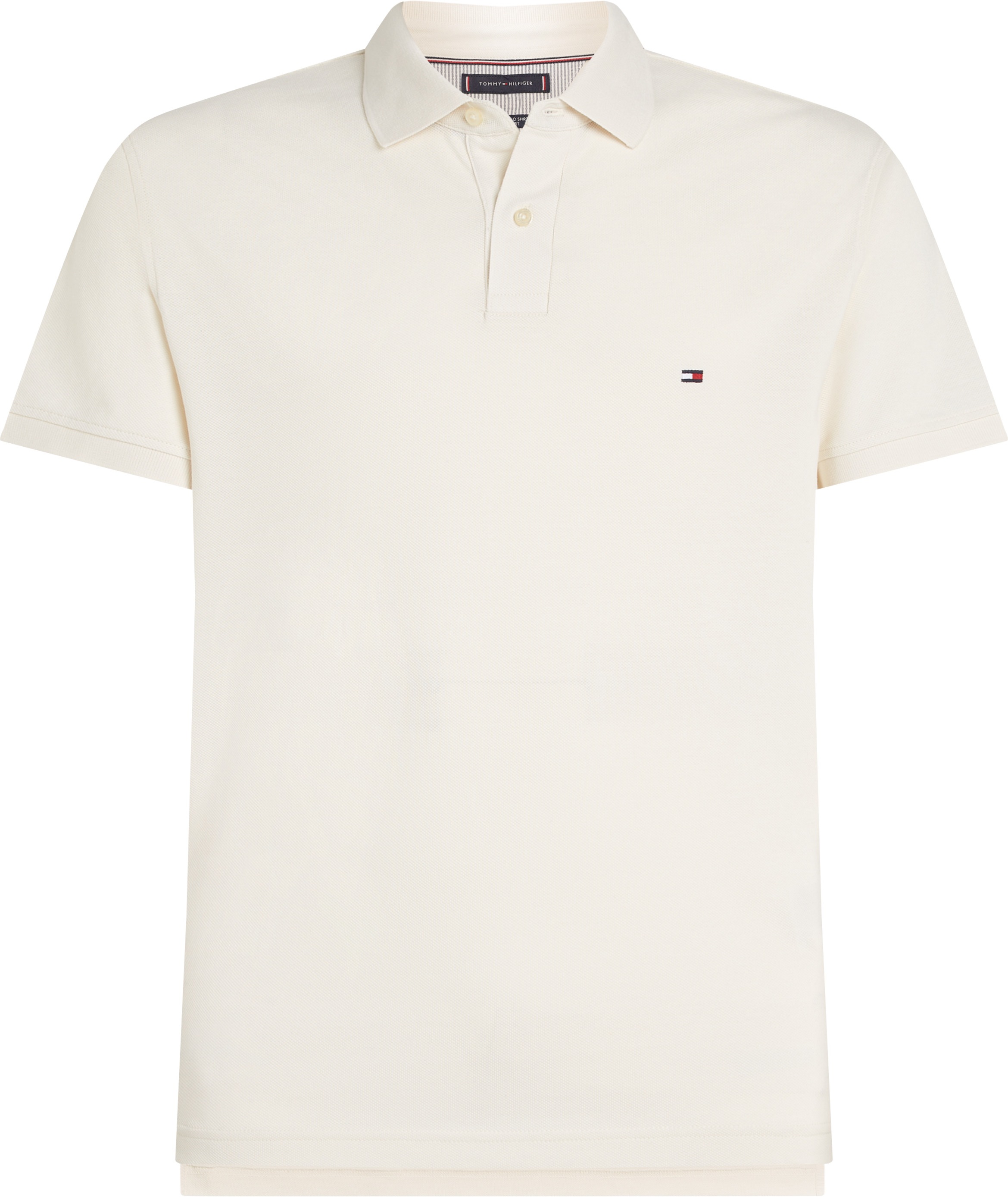 Tommy Hilfiger Poloshirt »1985 SLIM POLO mit Piqué-Struktur und Stickerei«, meliert, casual, slim fit, Baumwollmix, Polokragen