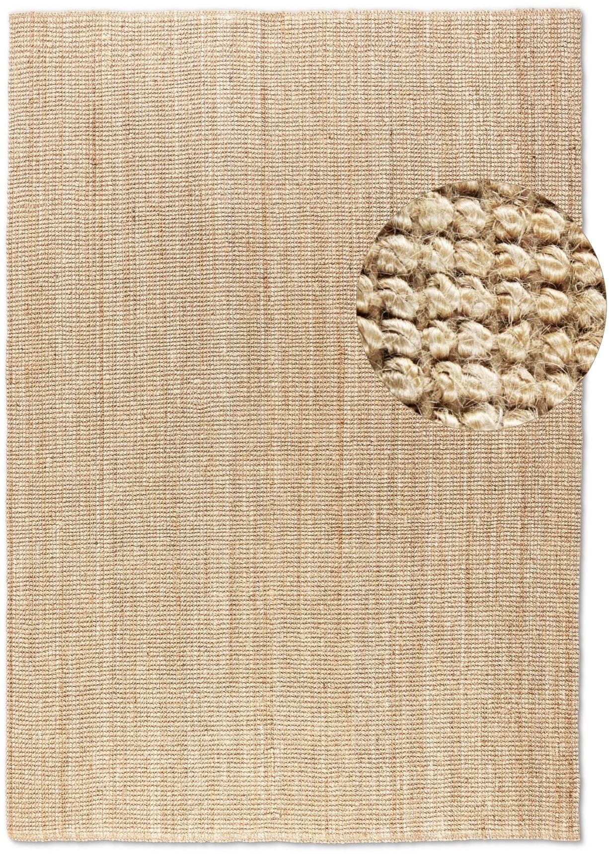 HANSE Home Teppich »Jaipur«, rechteckig, 10 mm Höhe, Jute, Natur, Wohnzimmer, Esszimmer, Schlafzimmer, Flur, Läufer, Boho