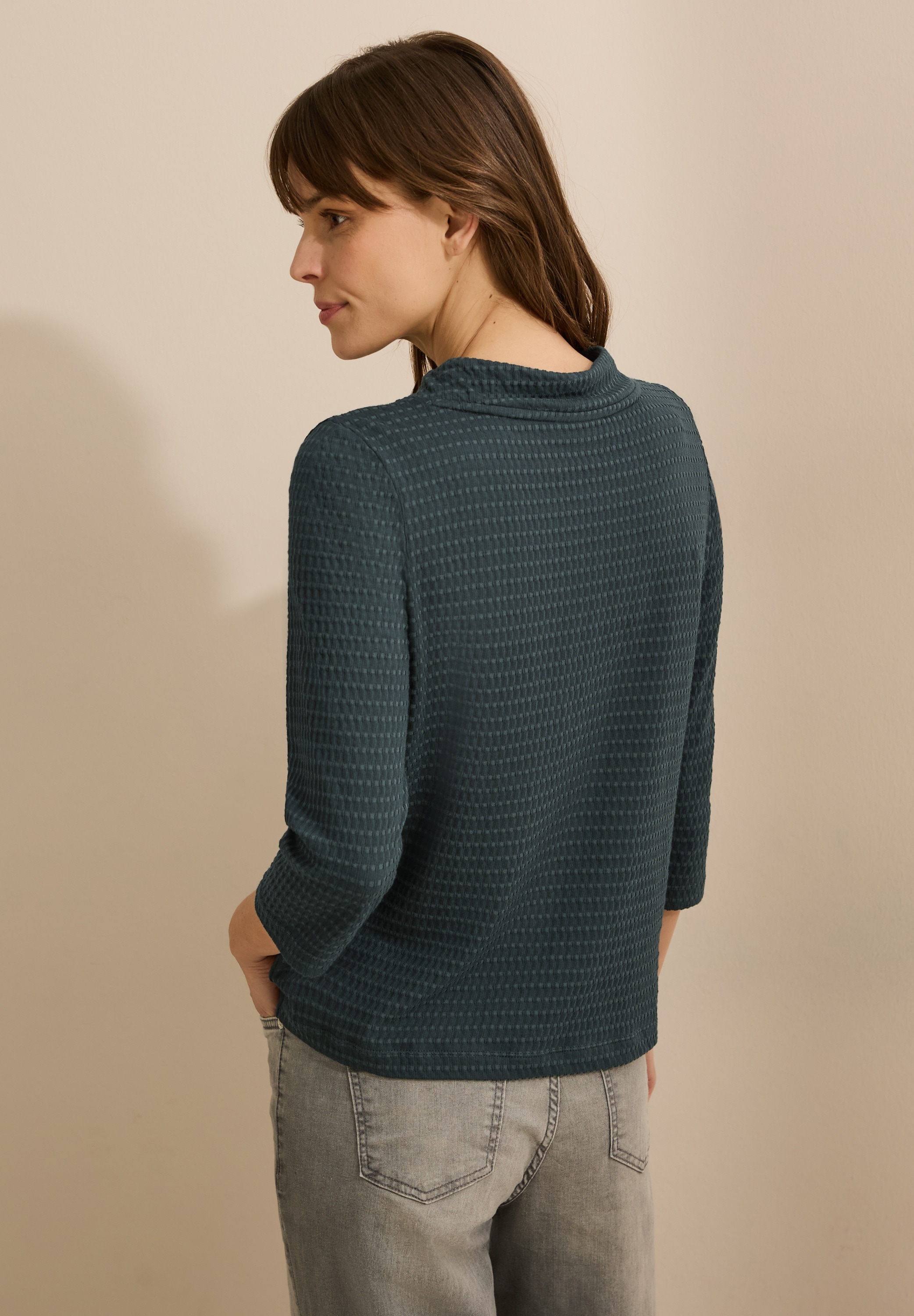 Cecil 3/4-Arm-Shirt, mit Struktur Muster