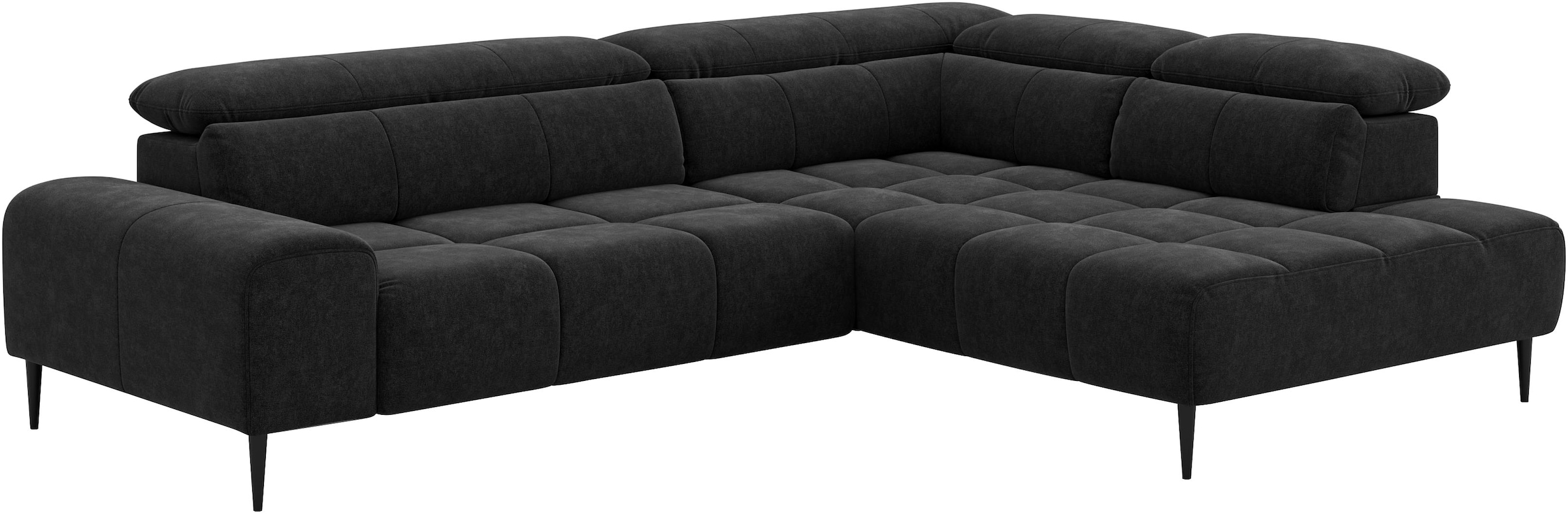 COTTA Ecksofa »Theo L-Form, B: 298 cm« mit Kopfteilverstellung, optional Sitztiefenverstellung