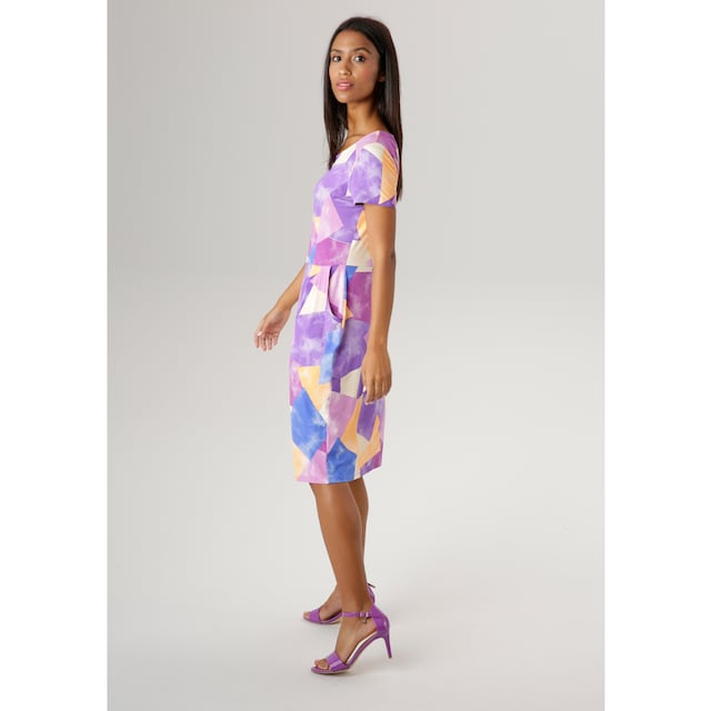 SELECTED Druck praktischen farbenfrohem Aniston Taschen KOLLEKTION Sommerkleid, mit bei OTTOversand - NEUE und