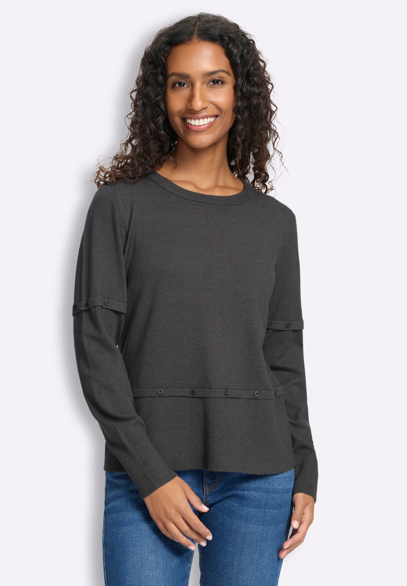 heine Longpullover »Pullover 2-in-1-Pullover«