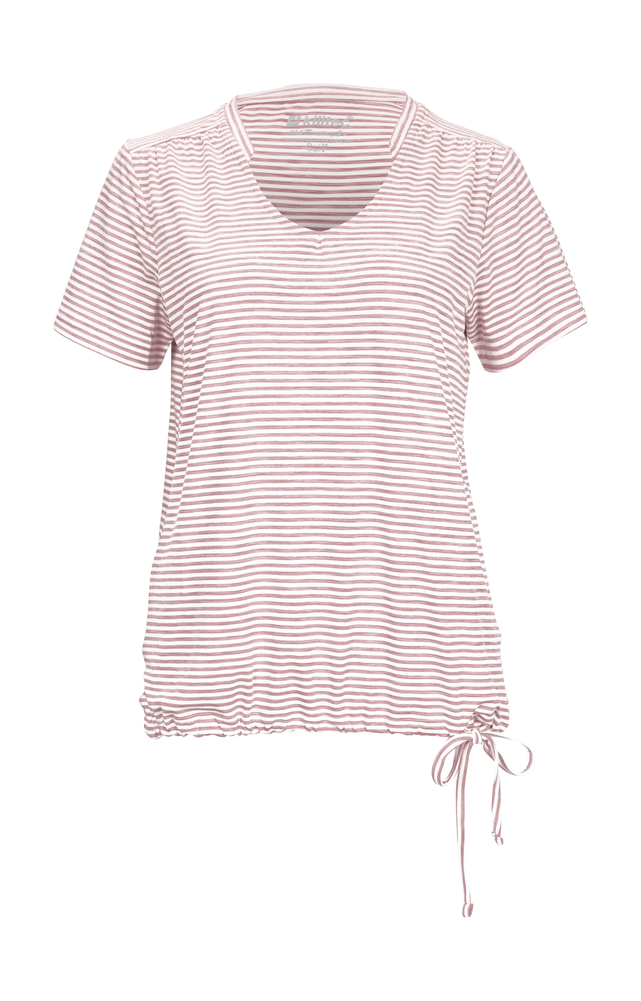 Killtec T-Shirt »Lilleo WMN TSHRT F« Gestreiftes, schnelltrocknendes Funktionsshirt mit verstellbarem Saum