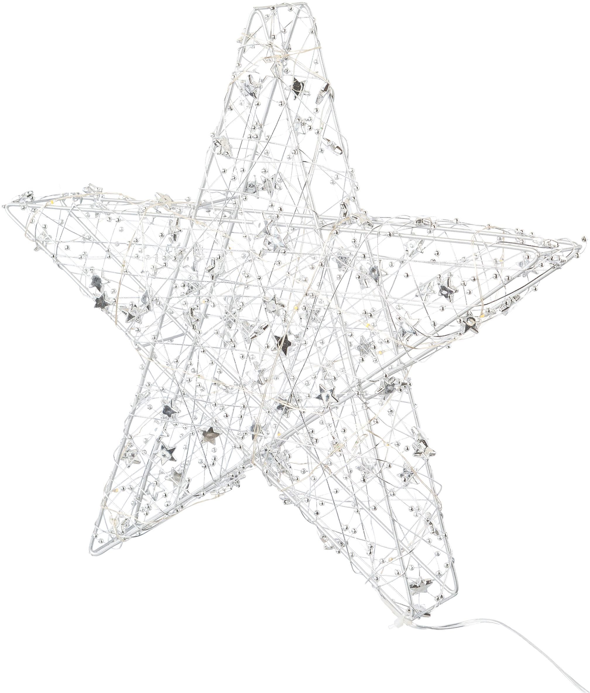 Creativ light LED Stern »Weihnachtsstern, Weihnachtsdeko«, aus Draht, mit 30  LED\'s, Ø 30 cm, mit Timerfunktion kaufen bei OTTO | Leuchtfiguren