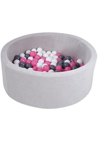 Knorrtoys® Bällebad »Soft, Grey«, mit 300 Bällen creme/grey/rose; Made in Europe kaufen