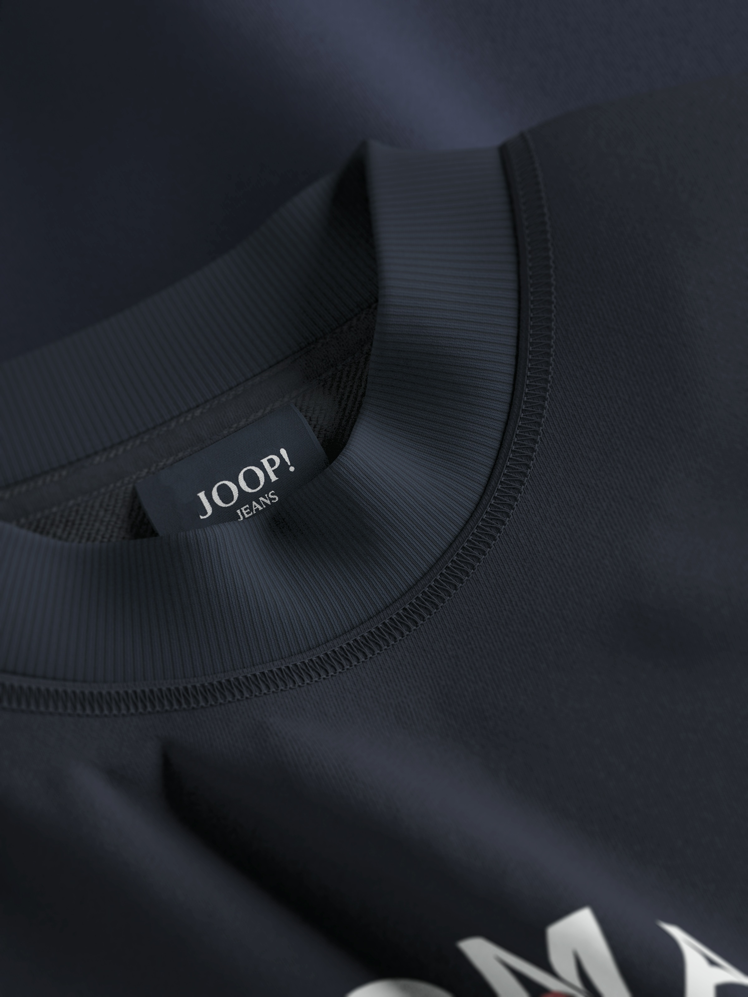 Joop Jeans Sweatshirt »Demos«, Etikett seitlich am Rumpf, Logodruck
