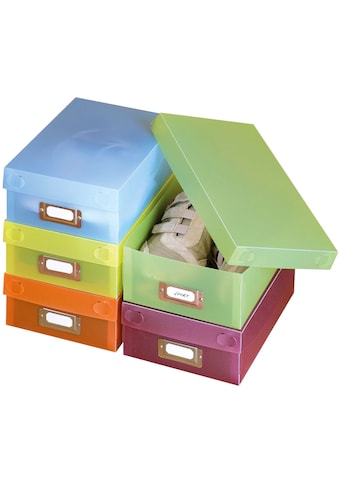 WENKO Schuhbox »Multi-Boxen«, (10 St.), mit Beschriftungsfeld und Deckel kaufen