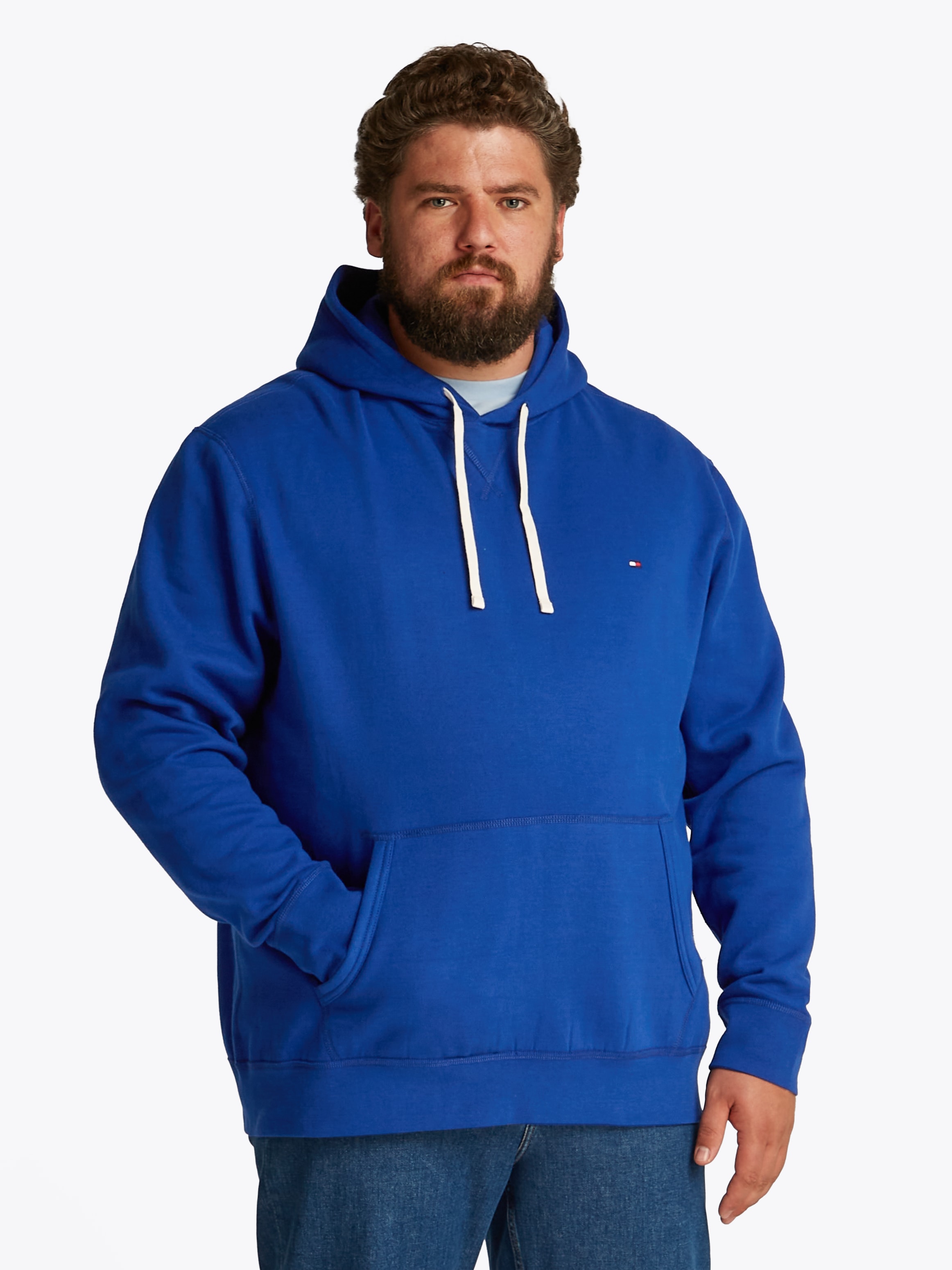 TOMMY HILFIGER Big & Tall Sweatshirt »BT-ESSENTIAL FLEECE HOODY-B«, in Großen Größen, Logostickerei