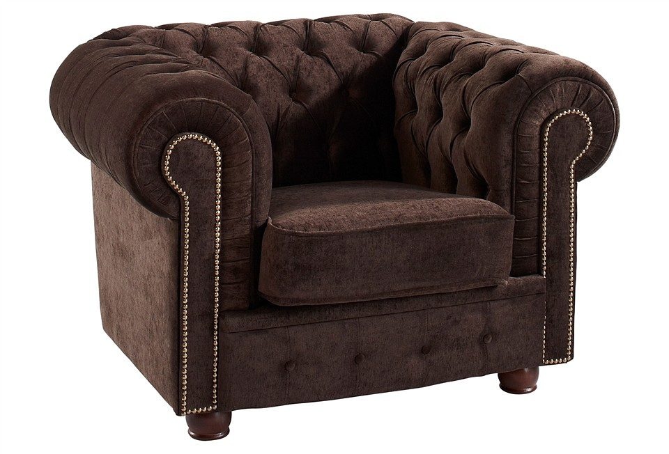 Max Winzer® Chesterfield-Sessel »Rover, Loungesessel«, mit edler Knopfheftung