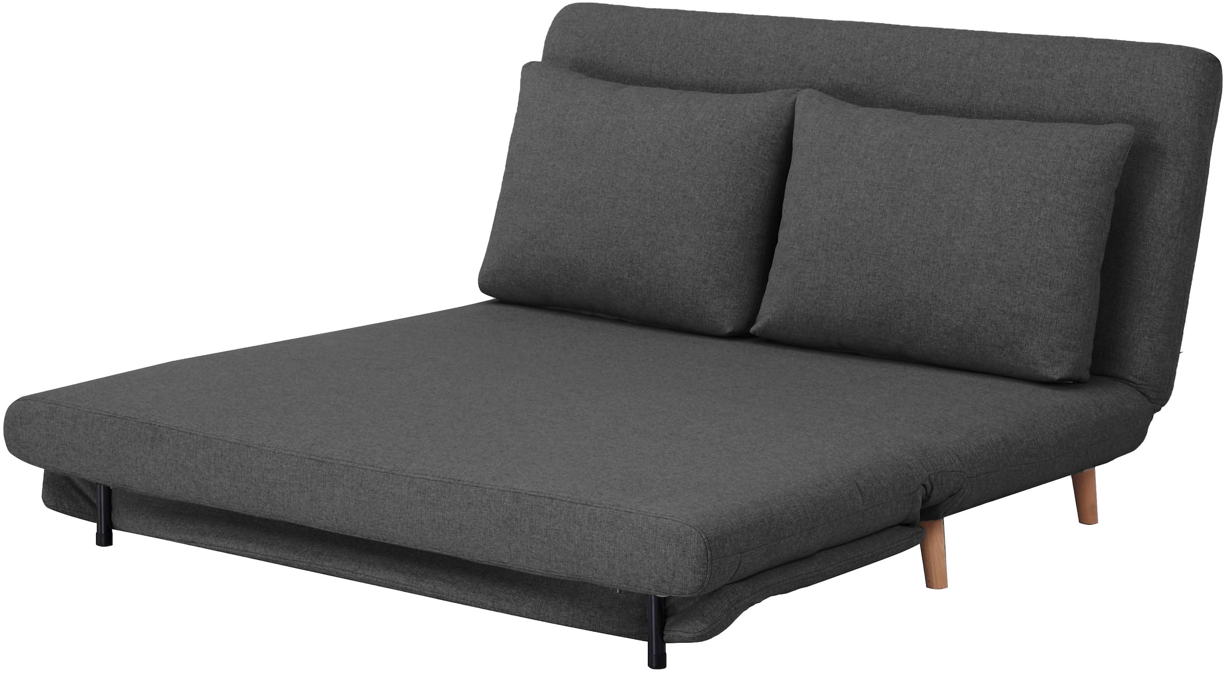 Home affaire 2-Sitzer »AINSLEY 140 cm - verstellbare Rückenlehne« wandelbar zum Gästebett, Relaxsofa, Webstoff u. Cord-Bezug