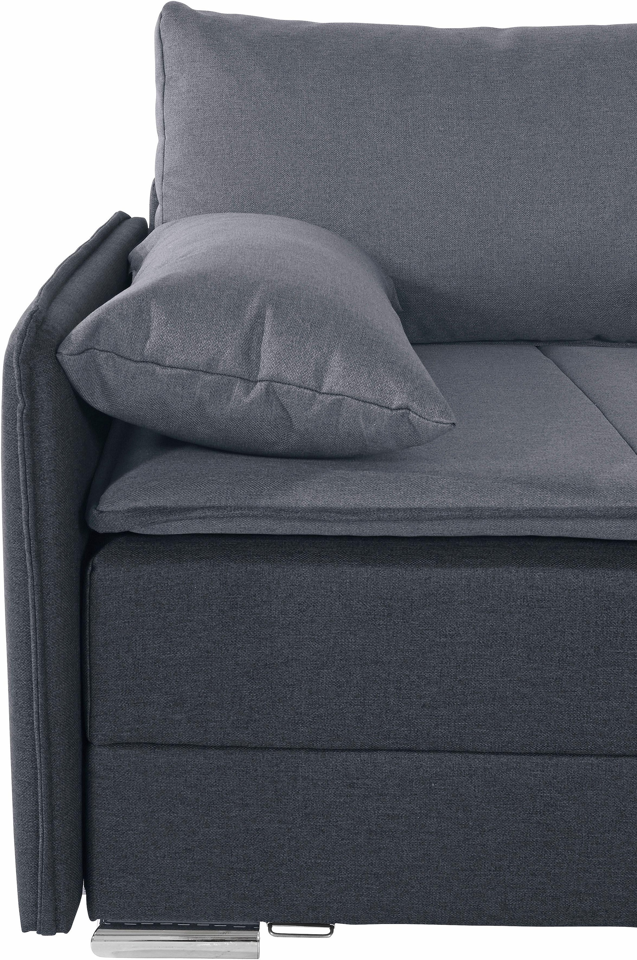 INOSIGN Ecksofa »Dream L-Form«, mit Federkern, mit Bettfunktion und Bettkasten