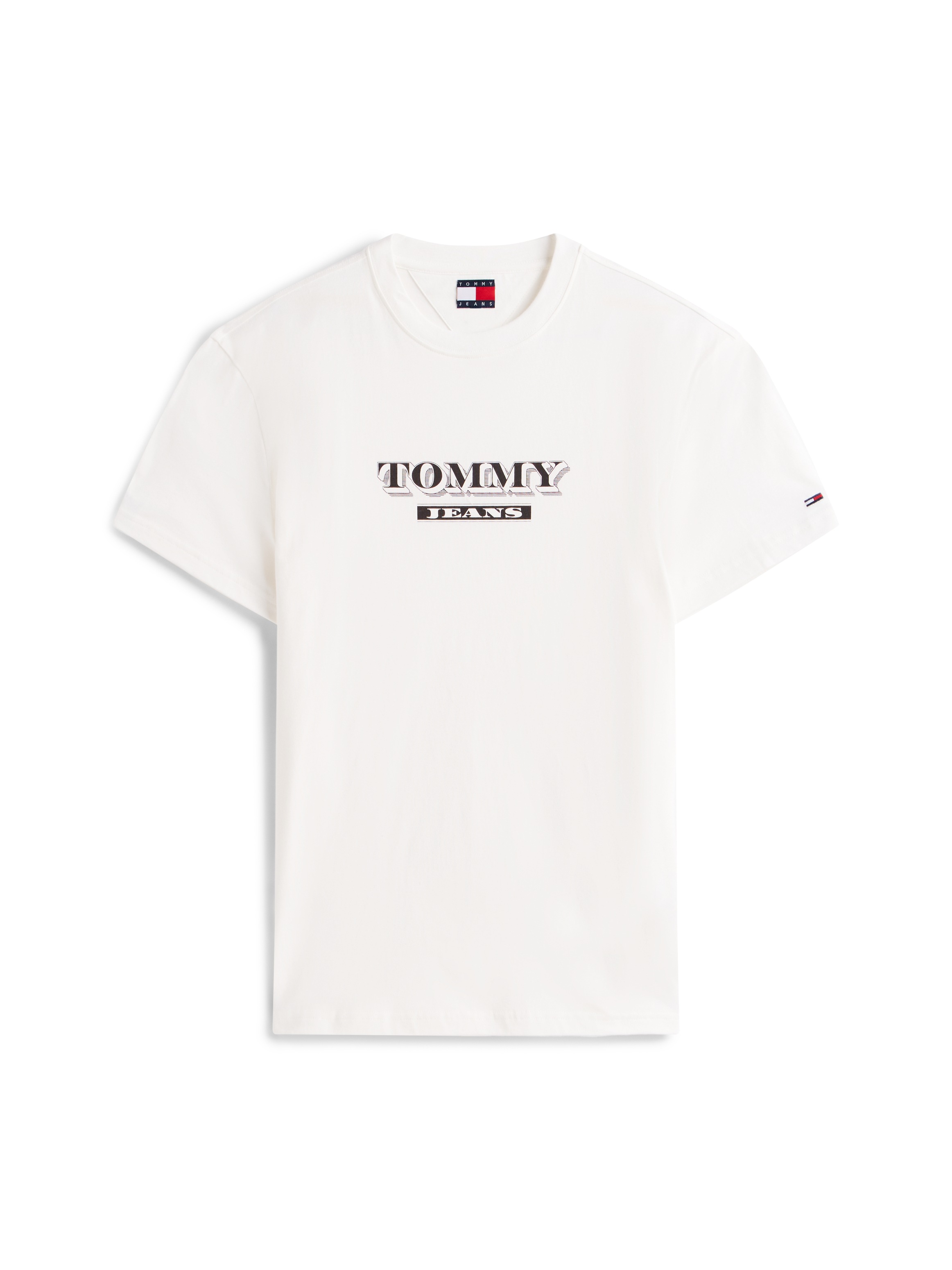 Tommy Jeans Rundhalsshirt »TJM BILLS FONT« regular fit, Rundhals, bedruckt