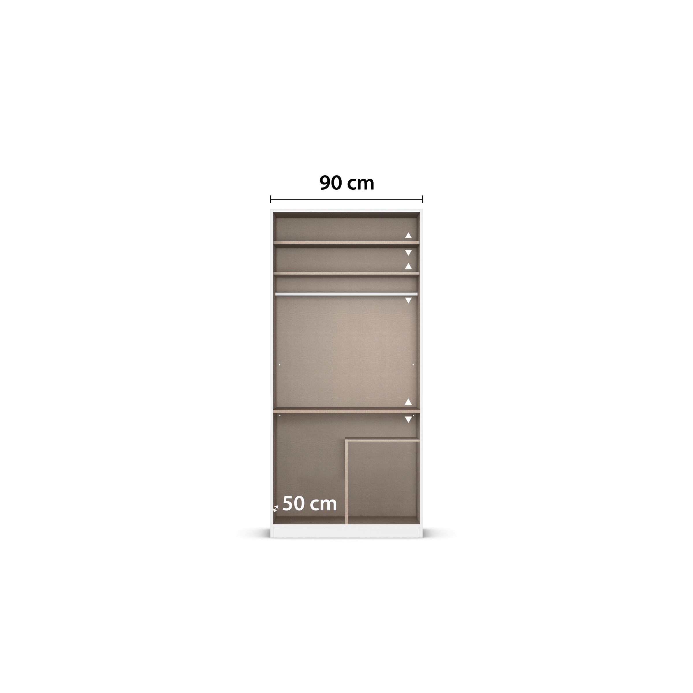 rauch Kleiderschrank »Drehtürenschrank Schrank Garderobe Wäscheschrank Schlafzimmer MARLENE«, (in 3 verschiedenen Ausstattungen BASIC/CLASSIC/PREMIUM), in 3 Breiten 91/136/181 cm im Landhaus-Stil MADE IN GERMANY