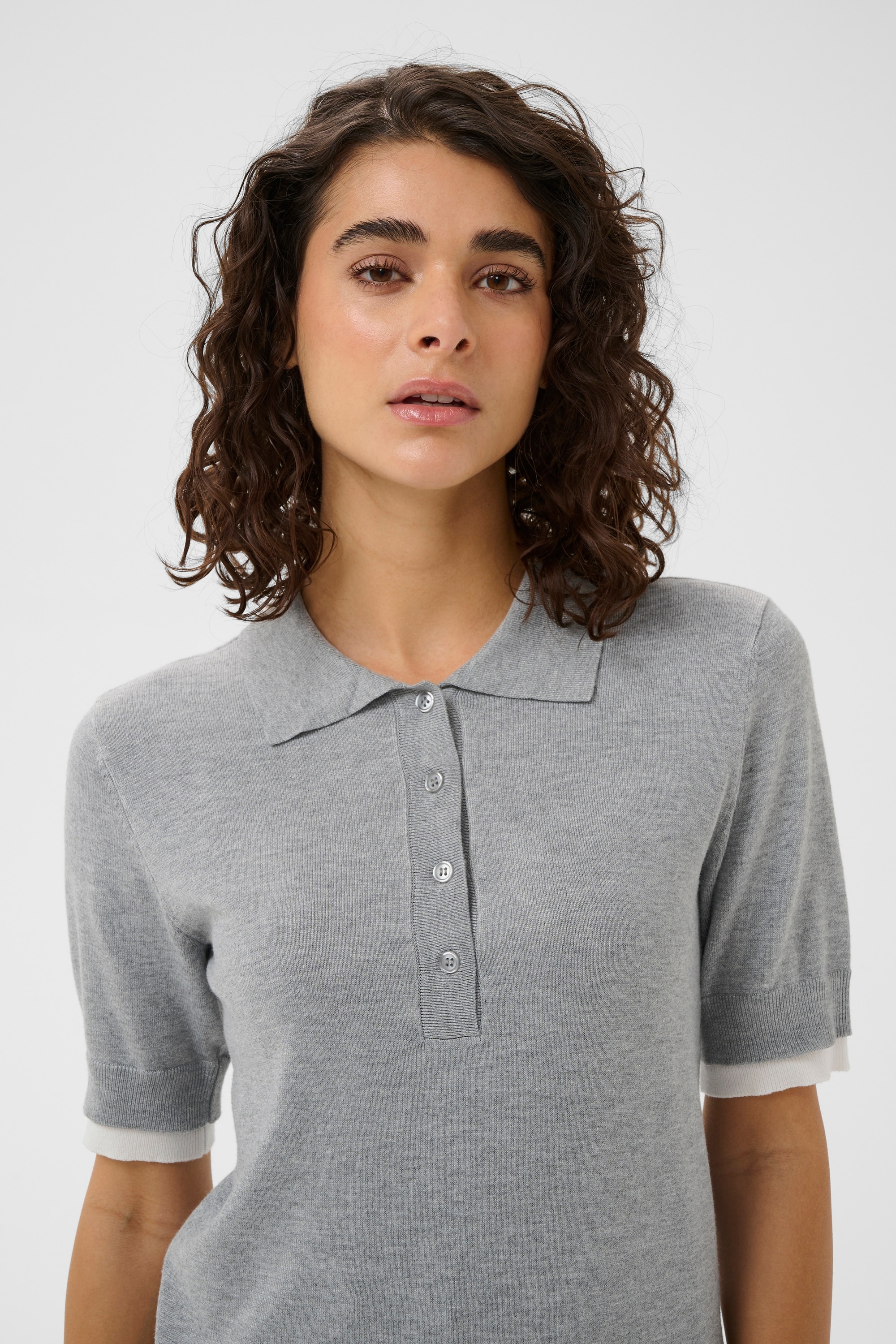 KAFFE Blusentop »Poloshirt KAlizza«