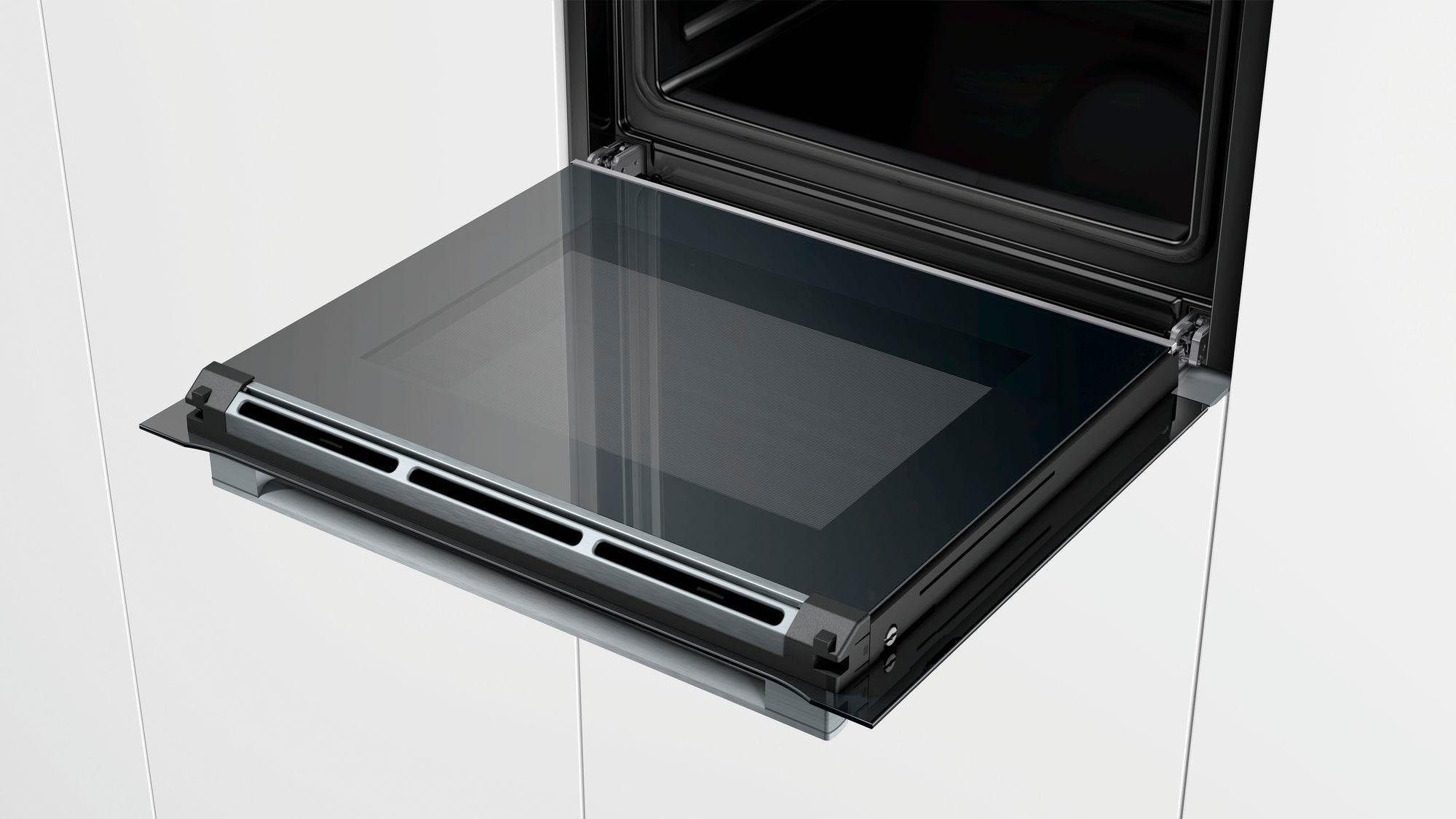 BOSCH Einbaubackofen 8 »HBG632TS1«, mit 3-fach-Teleskopauszug
