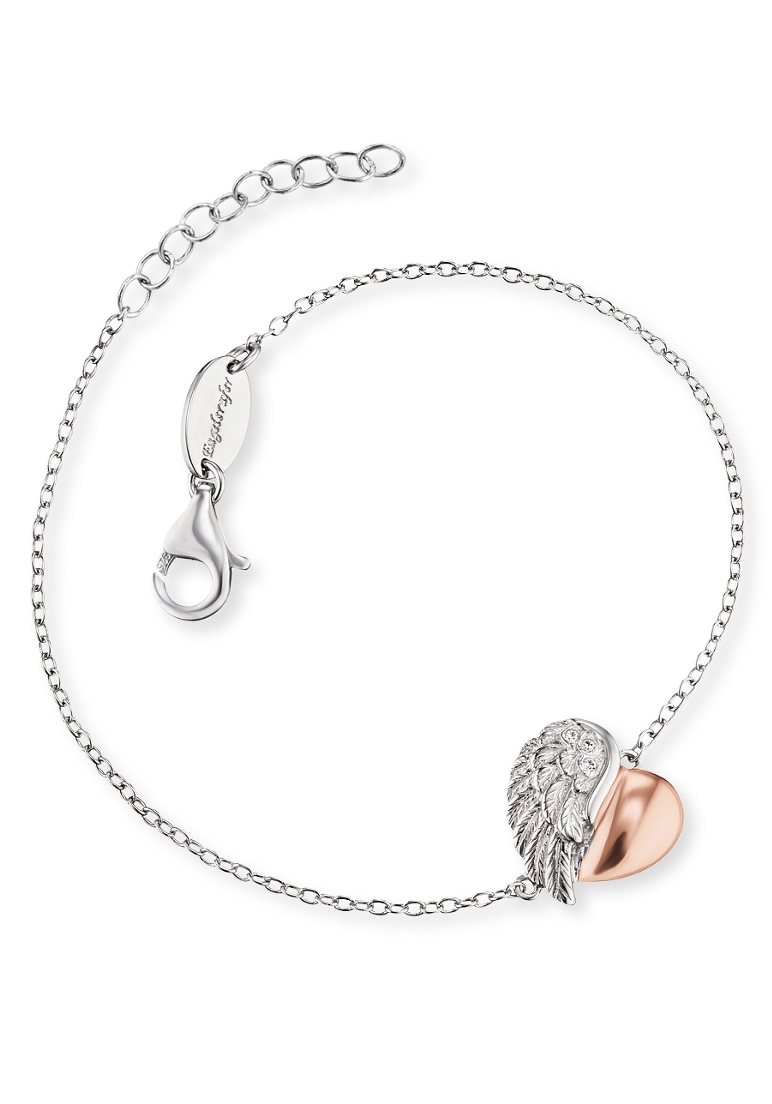 Engelsrufer Armband »Herzflügel, ERB-LILHEARTWING-BIR«, mit Zirkonia (synth.)