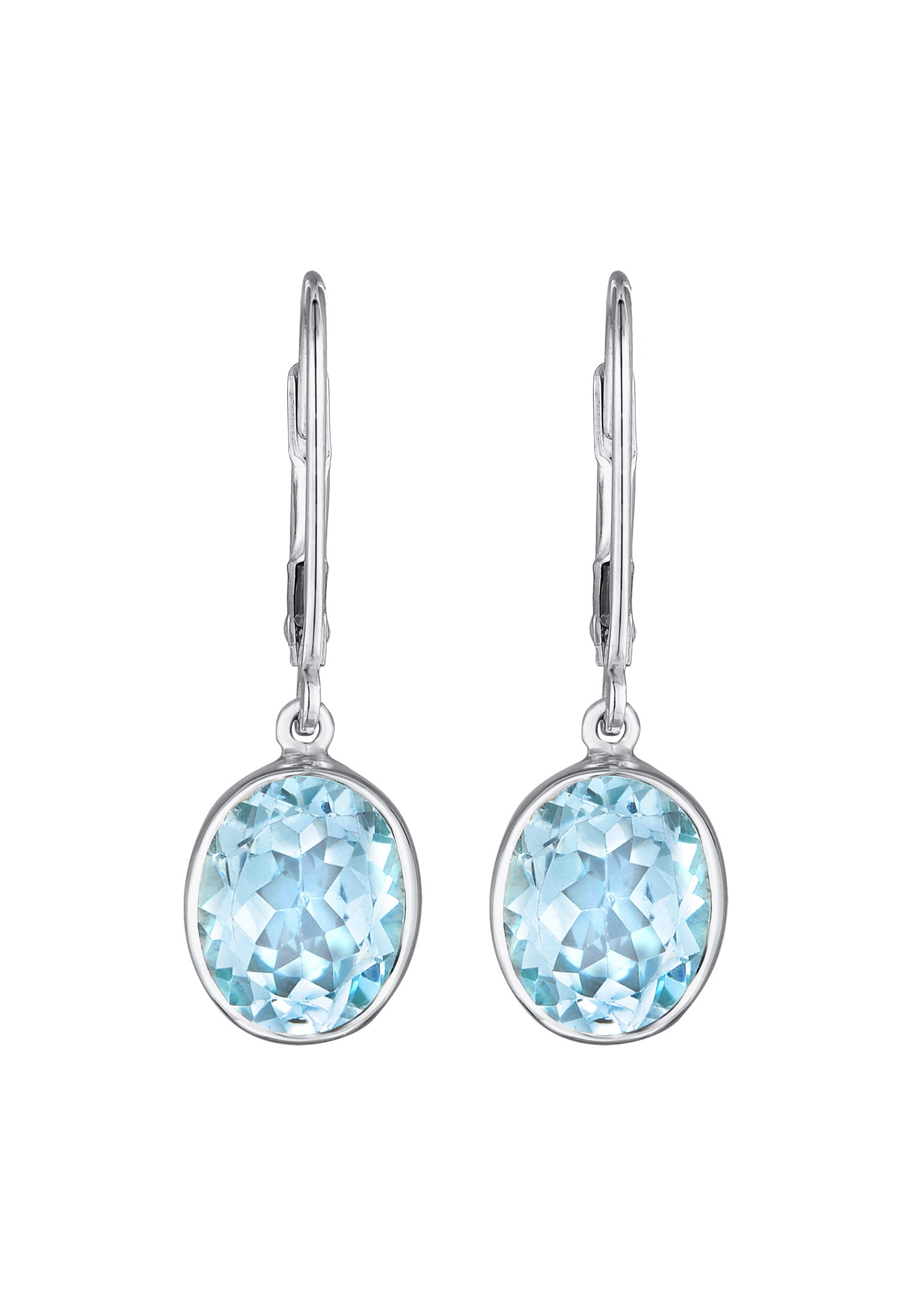 Elli Premium Paar Ohrhänger »Ohrringe Topas Elegant Funkelnd 925 Silber«