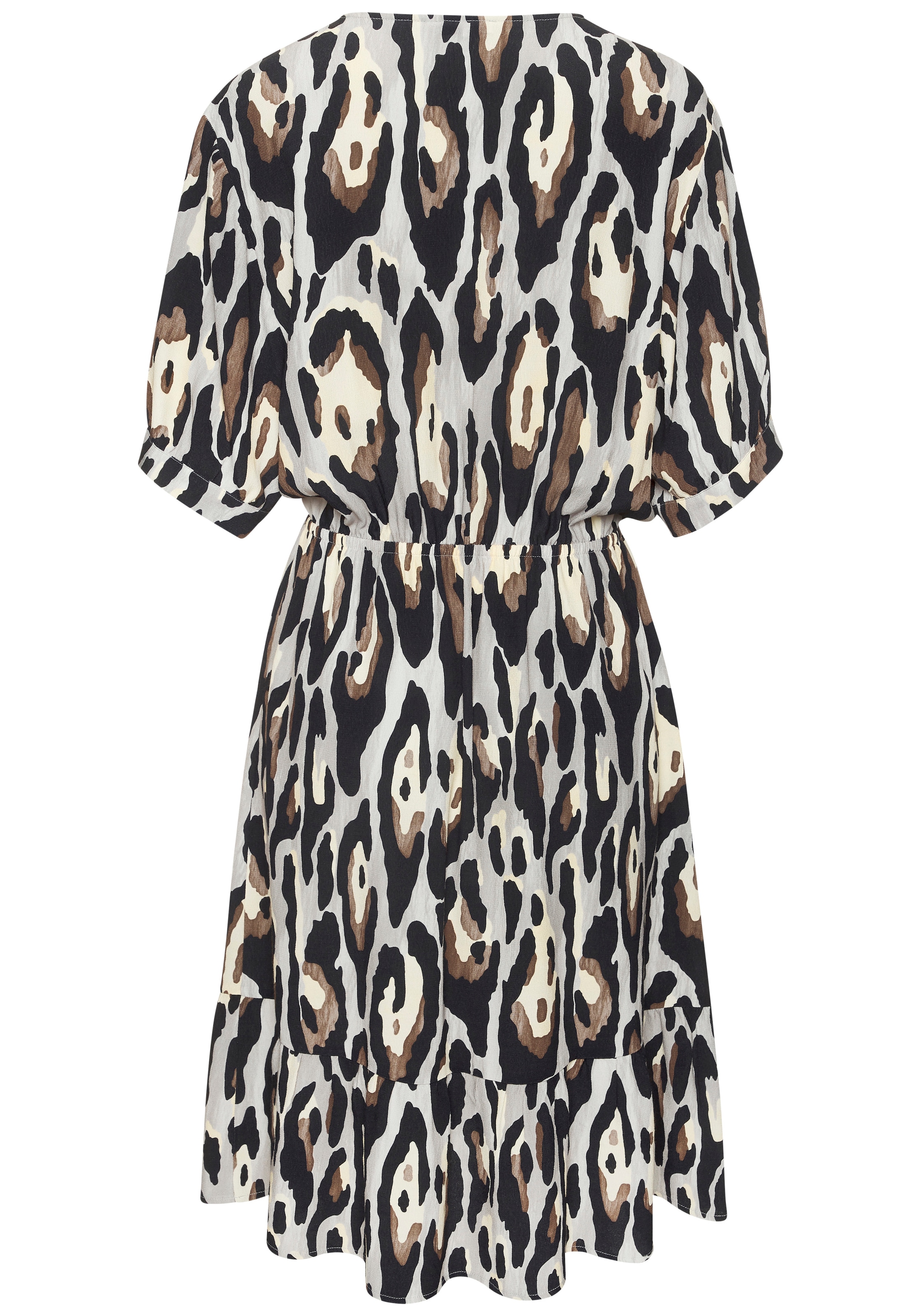 LASCANA Tunikakleid Ohne Taschen mit V-Ausschnitt aus gewebter Viskose