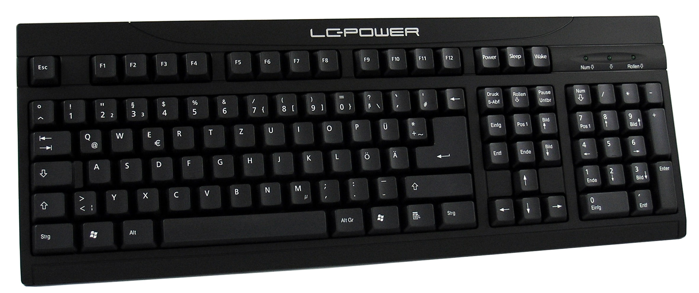 LC-Power PC-Tastatur »LC Power BK-902 Tastatur, kabelgebunden,USB,108 Tasten,Deutsch,Schwarz«