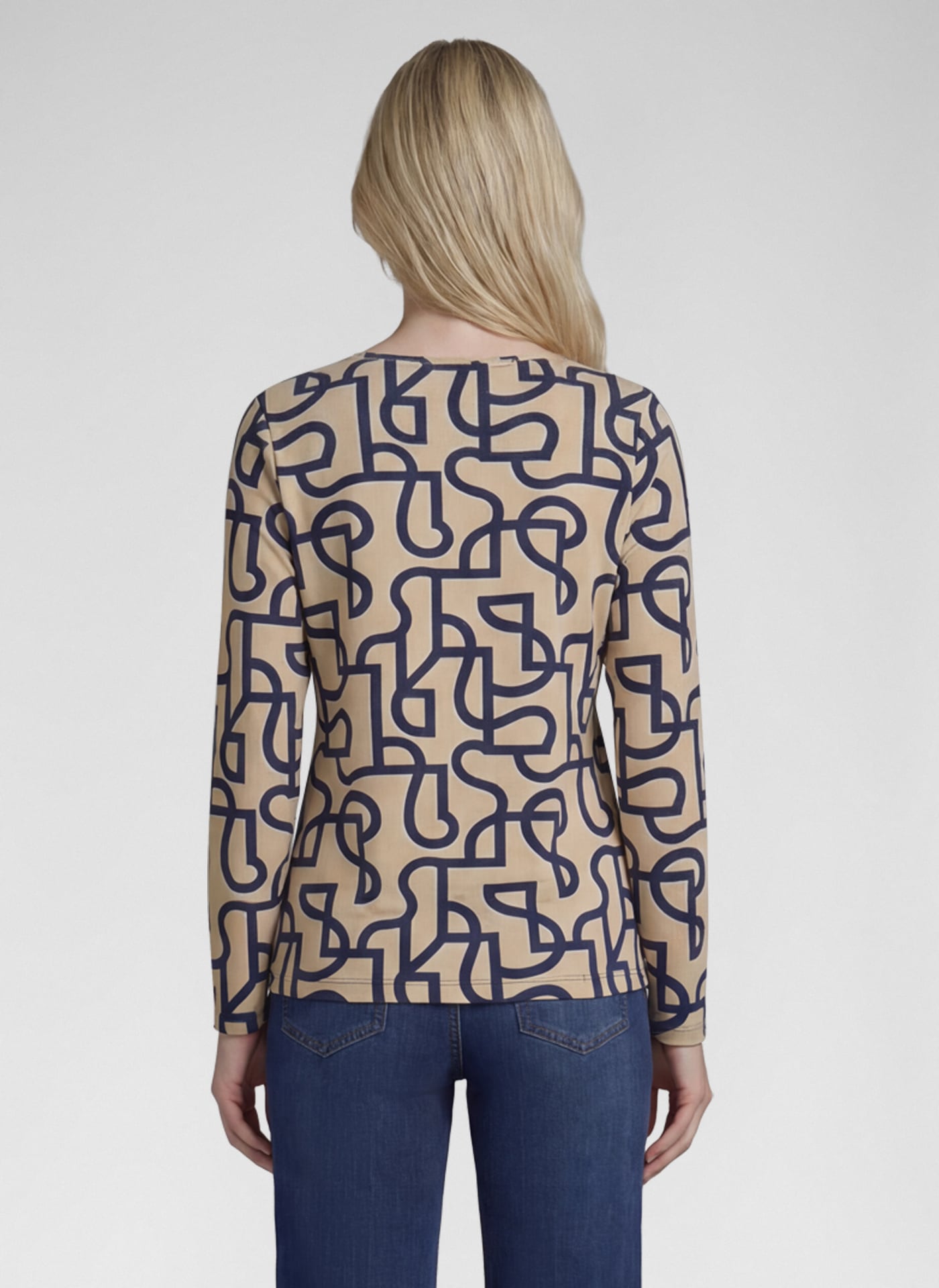 Rabe 3/4-Arm-Shirt mit Allover-Print