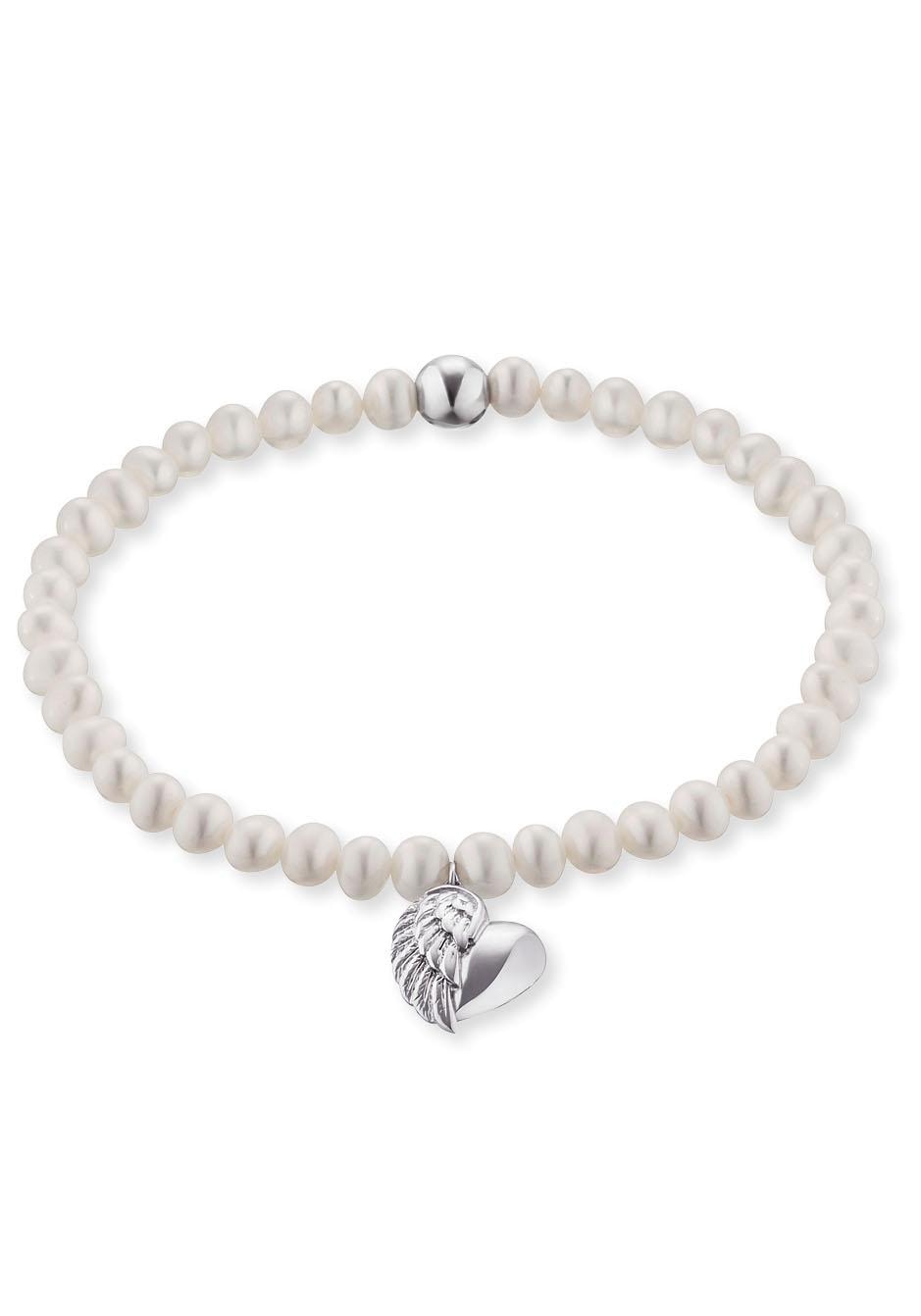 Perlenarmband »HERZFLÜGEL CHARM, ERB-HEARTWING-PE«, mit Süßwasserzuchtperle