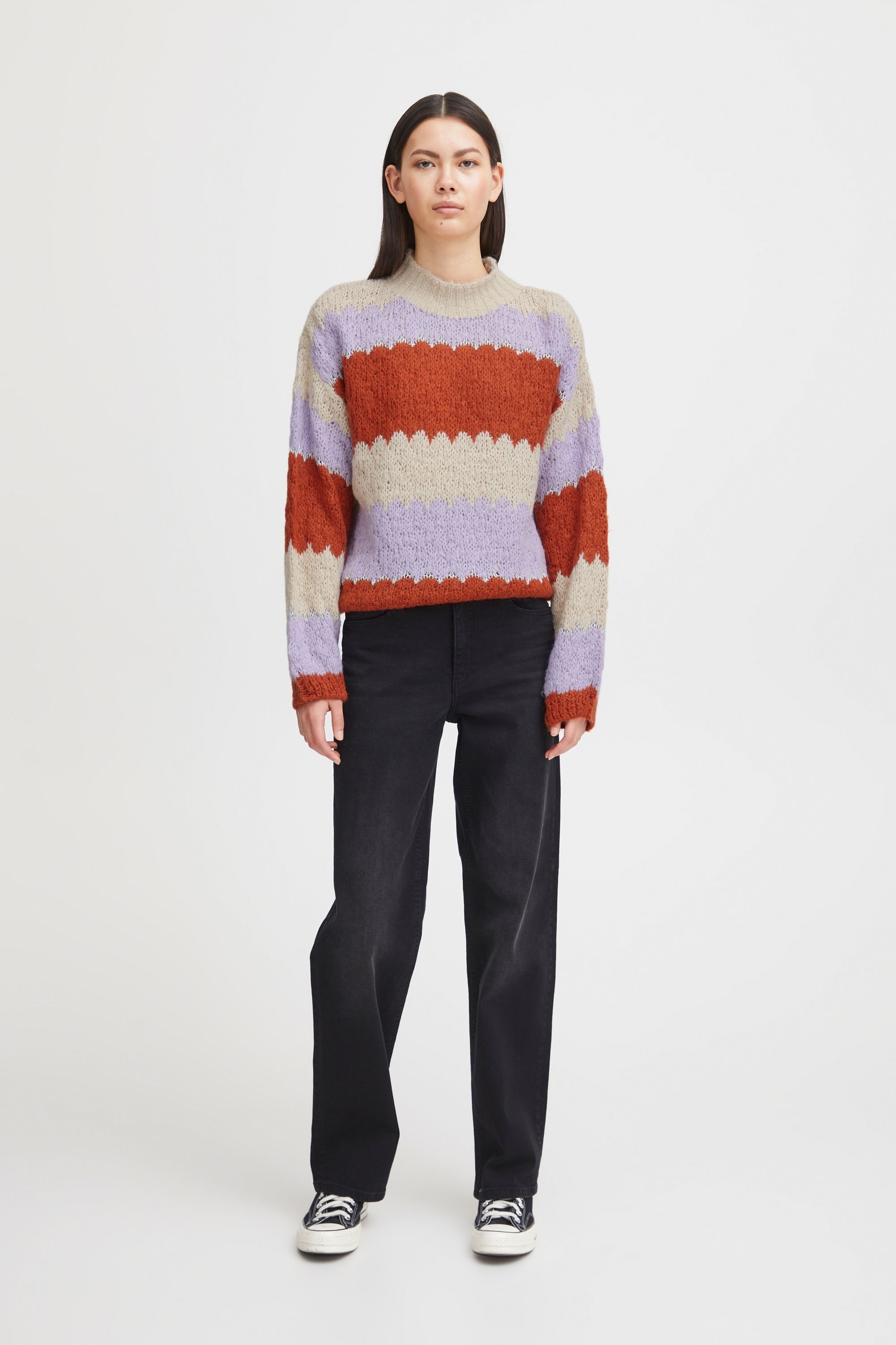 Ichi Strickfleece-Pullover »Strickpullover IHOsansa«
