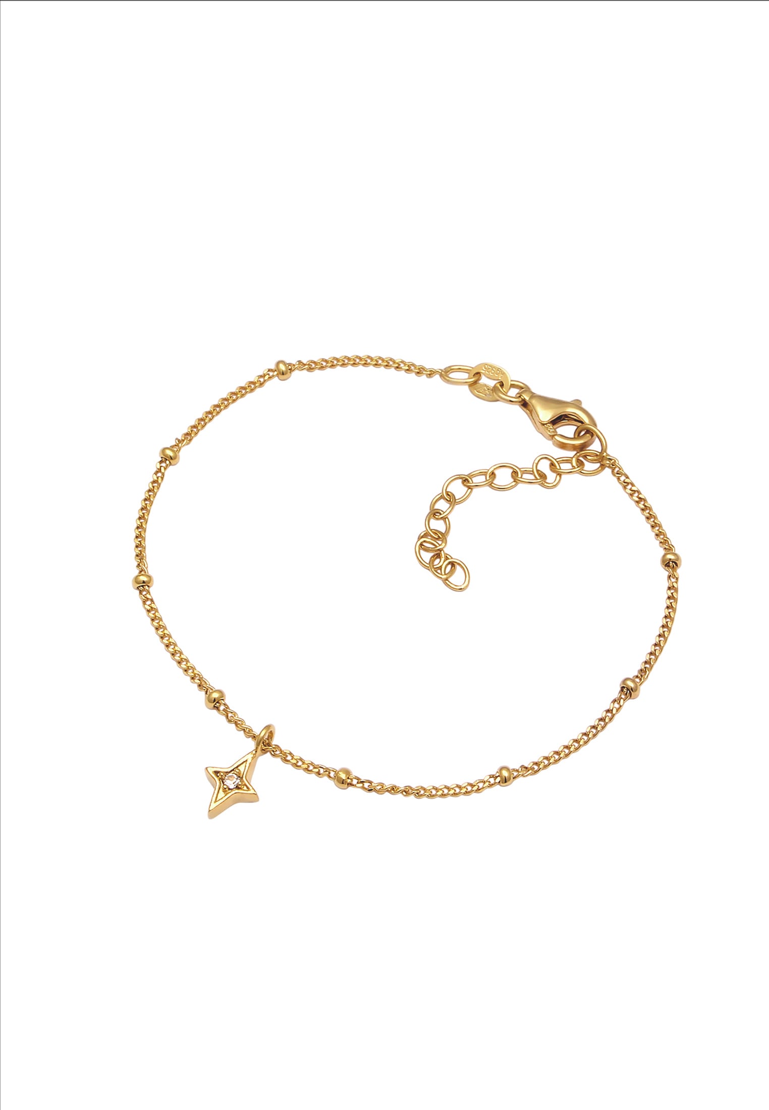 Elli Armkette »Armband Stern Weiß 925 Sterling Silber, mit Kristallen von Swarovski®«